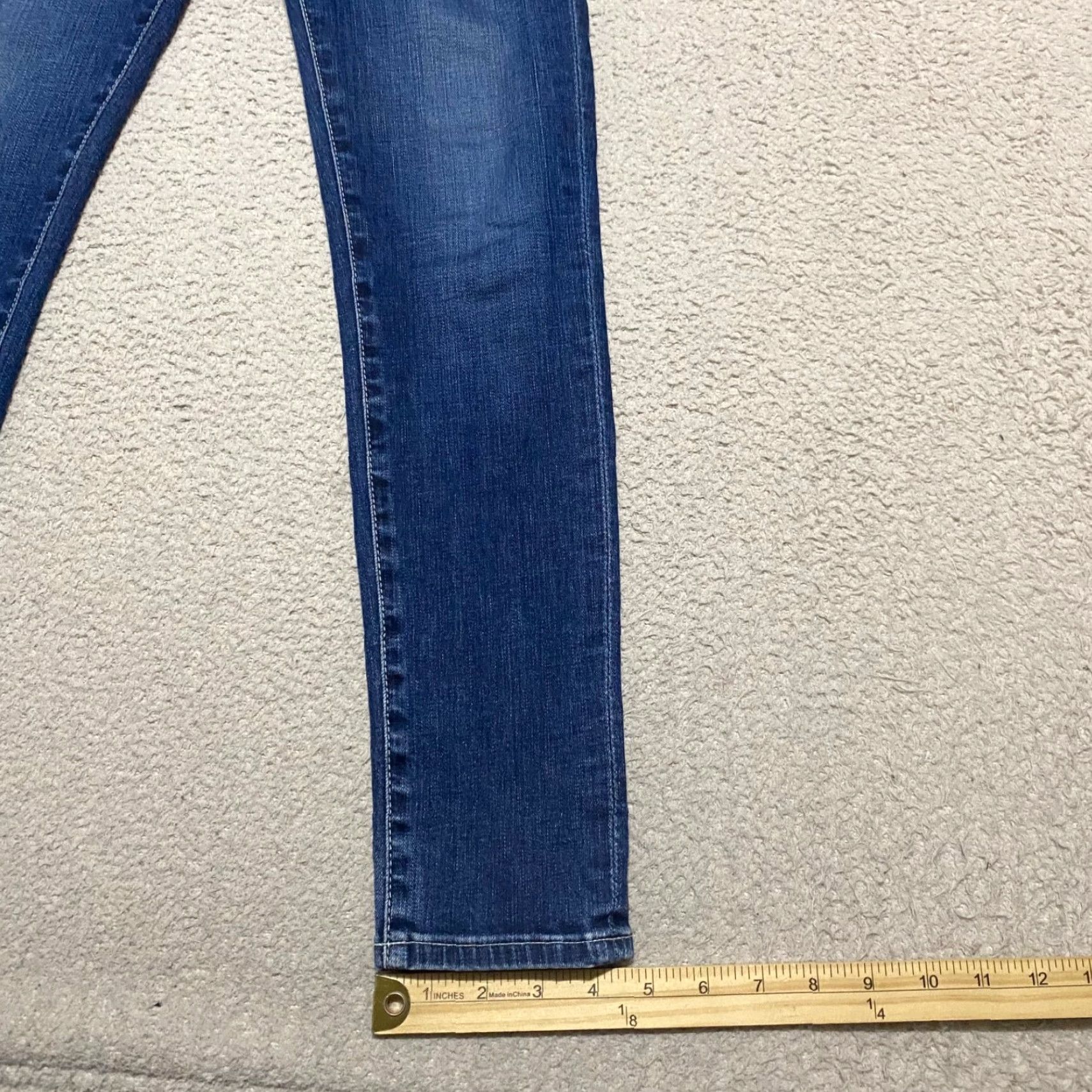 Denime AG Adriano Goldschmied Jeans Skinny Womens 26 Blue Denim Dark Wash Legging Ankle Slim Size 26" / US 2 / IT 38 - 5 Thumbnail