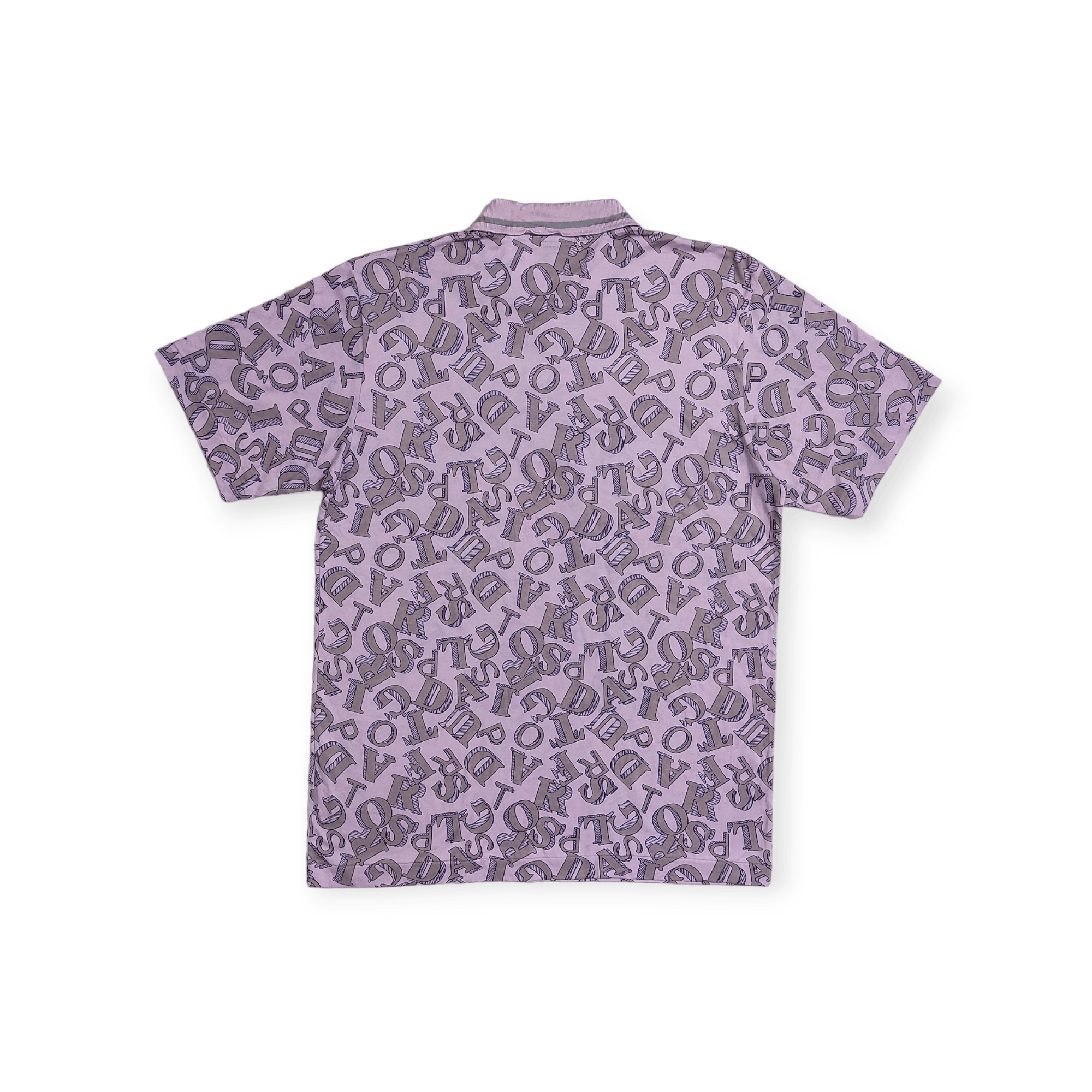 Trussardi SS90's TRUSSARDI SPORT OVP MONOGRAM POLO'S SHIRT Size US M / EU 48-50 / 2 - 2 Thumbnail