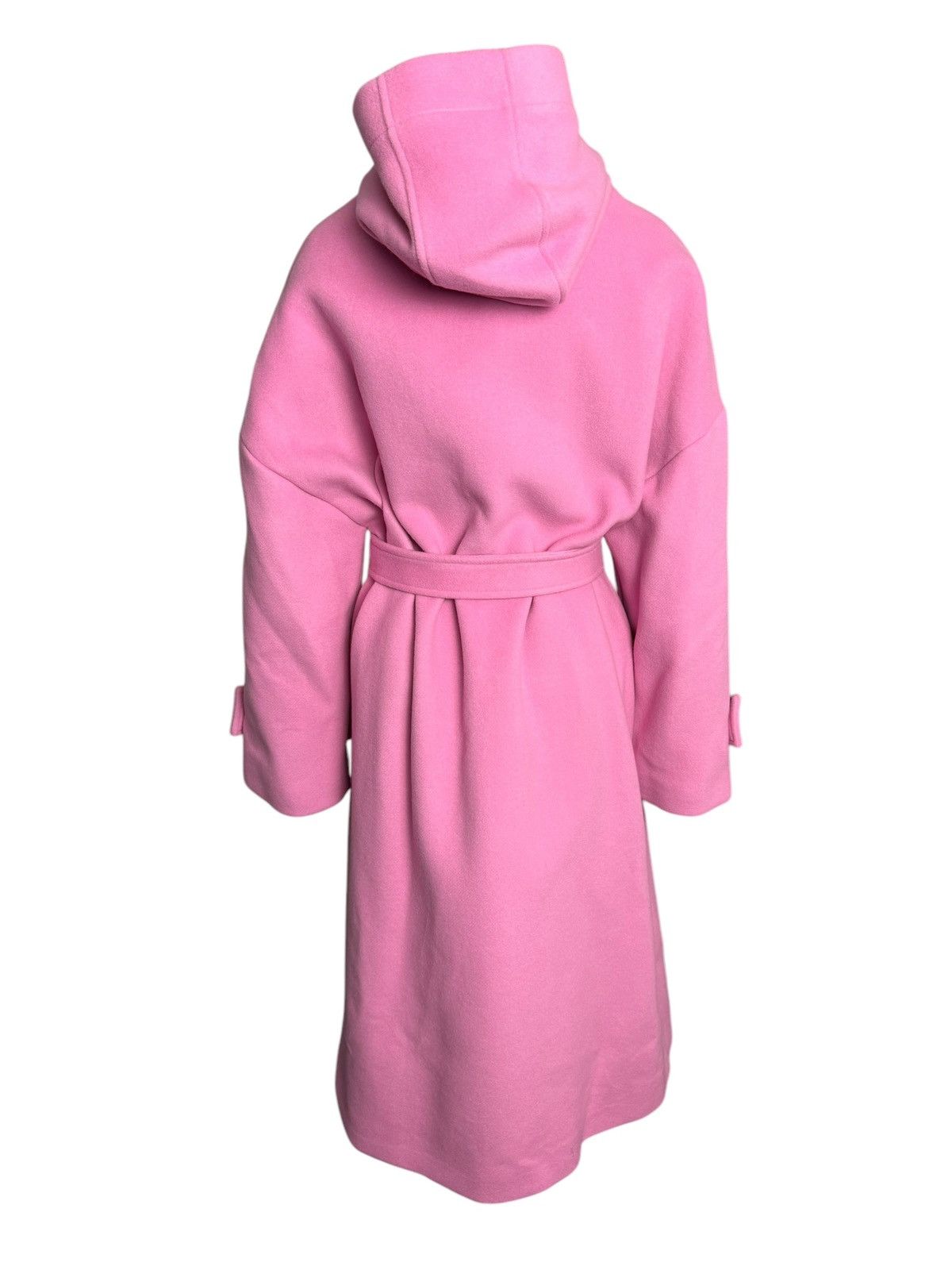 MSGM BNWT MSGM Pink Belted Trench Coat 40 Virgin Wool RRP £840 Size S / US 4 / IT 40 - 6 Thumbnail