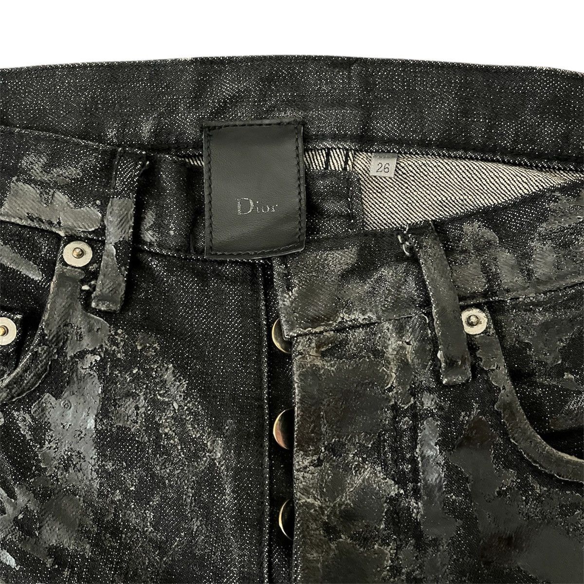 Dior × Hedi Slimane Aw05 Dior luster waxed denim Size US 28 / EU 44 - 3 Thumbnail