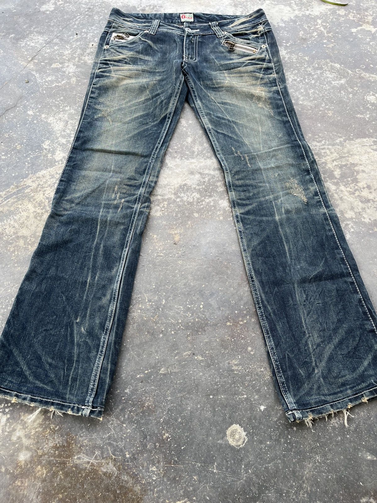 Hysteric Glamour × Japanese Brand × Vintage Crazy Mudwash Hysteric Inspired Denim Size US 33 - 10 Thumbnail