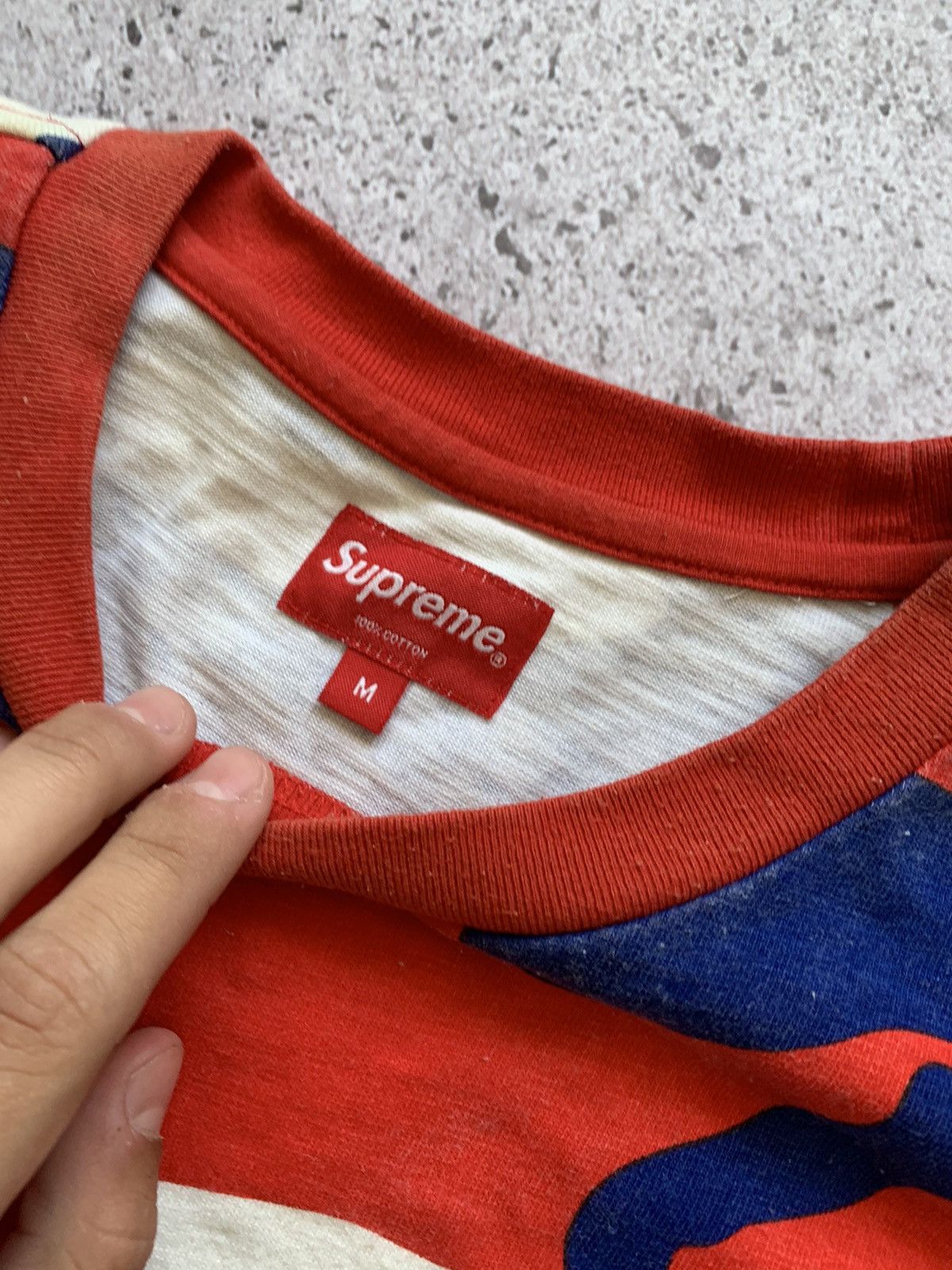 Supreme 🔥CRAZY SUPREME CAMO T-SHIRT TEE Size US M / EU 48-50 / 2 - 9 Thumbnail