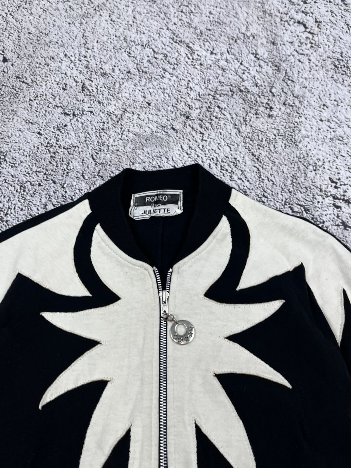 Japanese Brand Vintage AvantGarde Custom Patchwork zip up light bomber Size S / US 4 / IT 40 - 7 Thumbnail