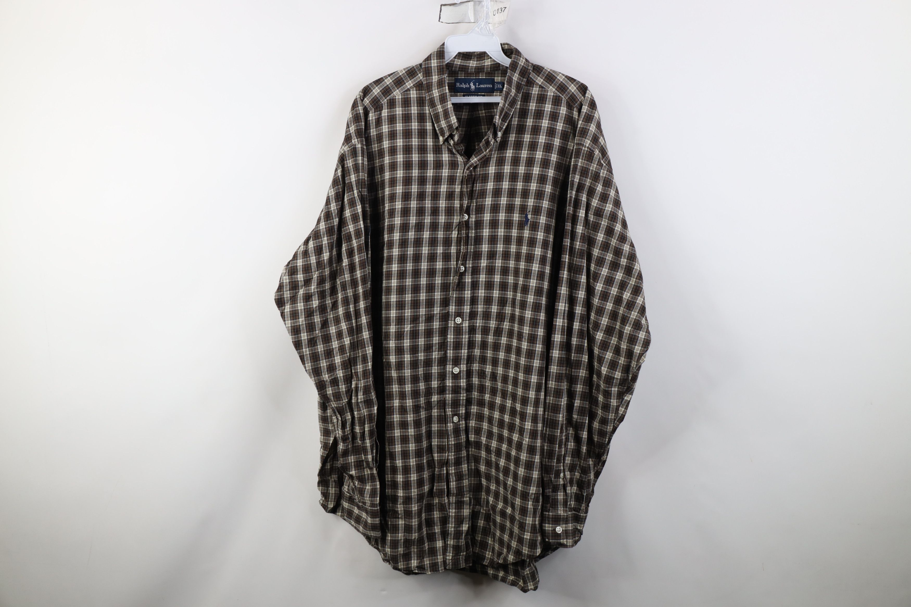 Vintage Vintage 90s Streetwear Button Down Shirt Earth Tone Plaid Size US XL / EU 56 / 4 - 1 Thumbnail