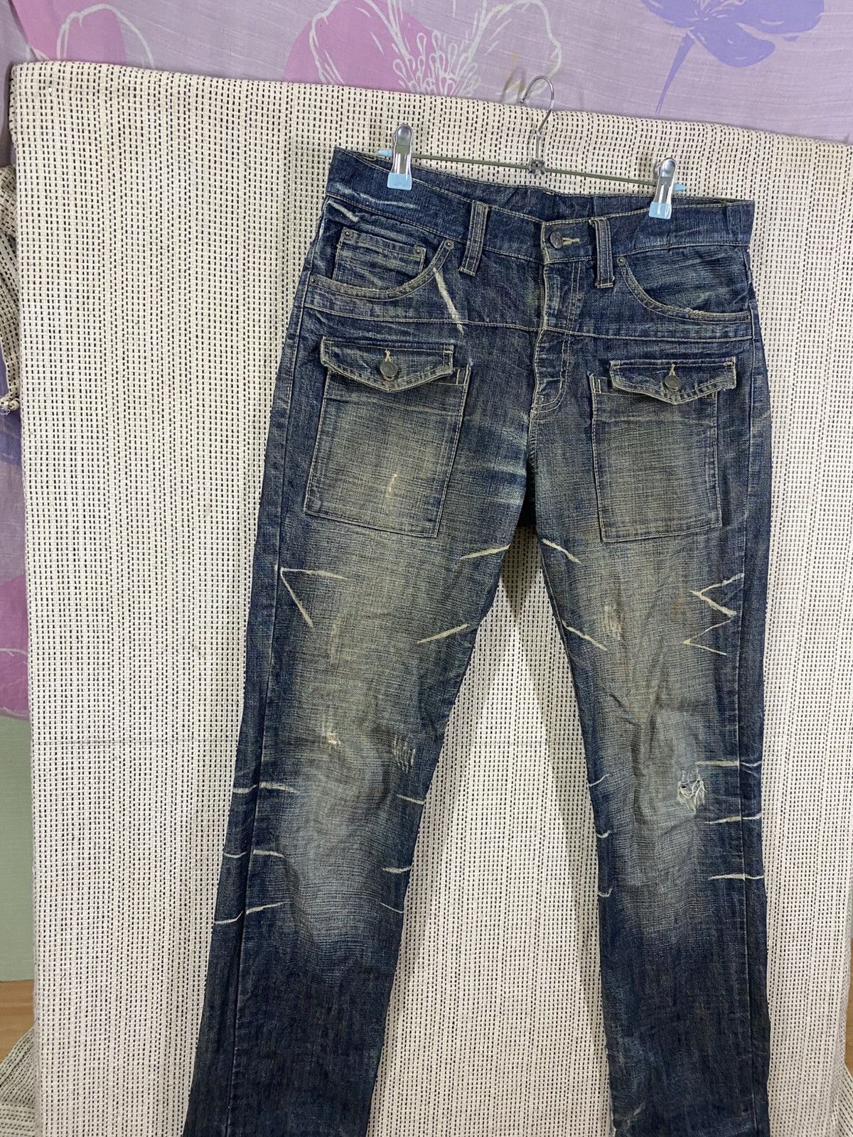 PPFM PPFM Distressed Jeans – VERY RARE ARCHIVE Size US 34 / EU 50 - 5 Thumbnail