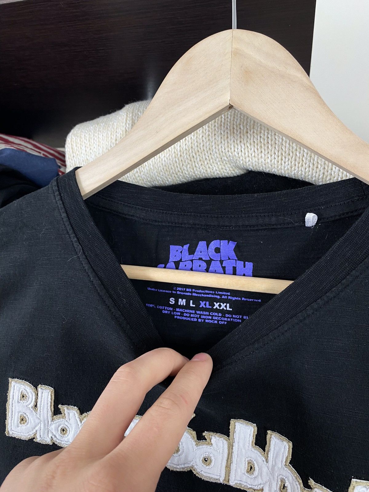 Band Tees × Vintage Vintage Black Sabbath Logo Tee Size US XL / EU 56 / 4 - 6 Thumbnail