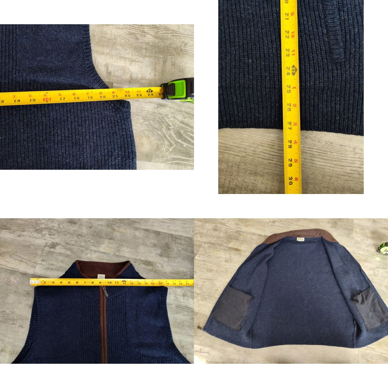 Vintage VINTAGE L.L.Bean Lambs Wool Sweater Vest Full Zip - Size L - Blue - 100% Lambs Wool - Adult Mens Betted EUC Size US L / EU 52-54 / 3 - 8 Thumbnail