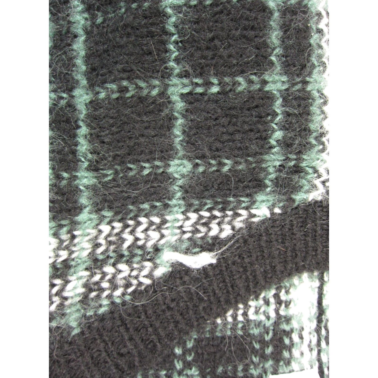 Vintage VINTAGE Christopher & Banks Cardigan Womens M Black Plaid Wool Sweater Size M / US 6-8 / IT 42-44 - 6 Thumbnail