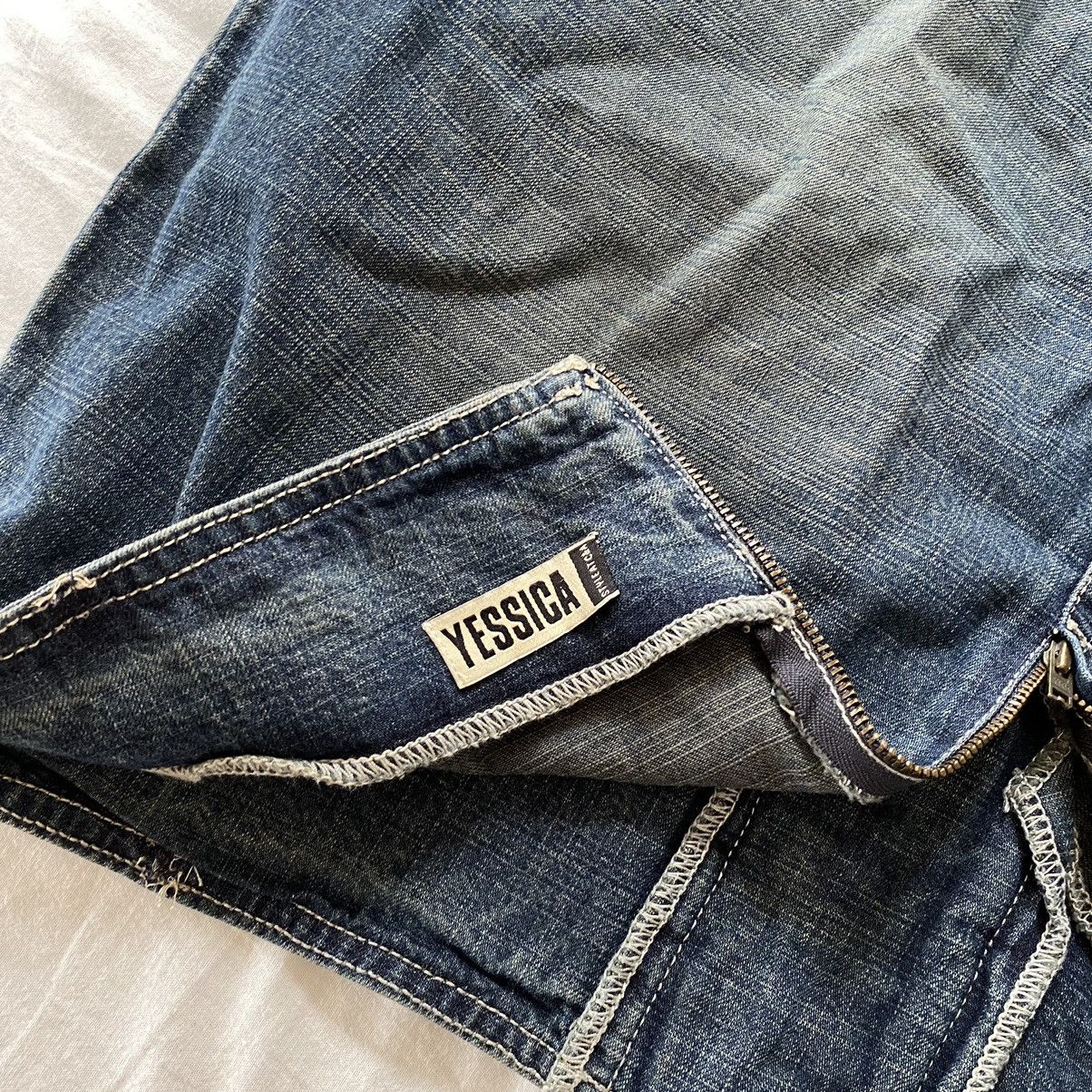 Vintage Vintage washed denim denim midi skirt Size 32" / US 10 / IT 46 - 5 Thumbnail