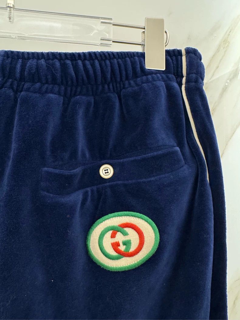 Gucci Gucci Blue velvet string trousers 2501-Nextarrow Size US 32 / EU 48 - 3 Thumbnail