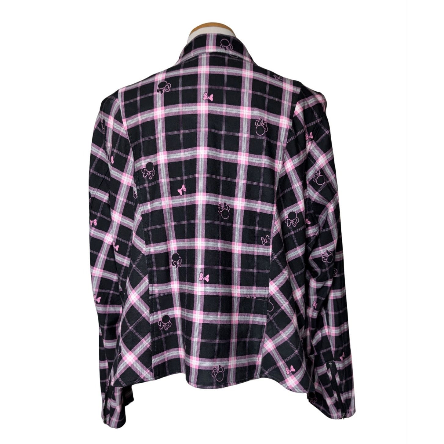 Disney Torrid x Disney Minnie Mouse Ponte Moto Jacket Women 4 USED Size S / US 4 / IT 40 - 3 Thumbnail