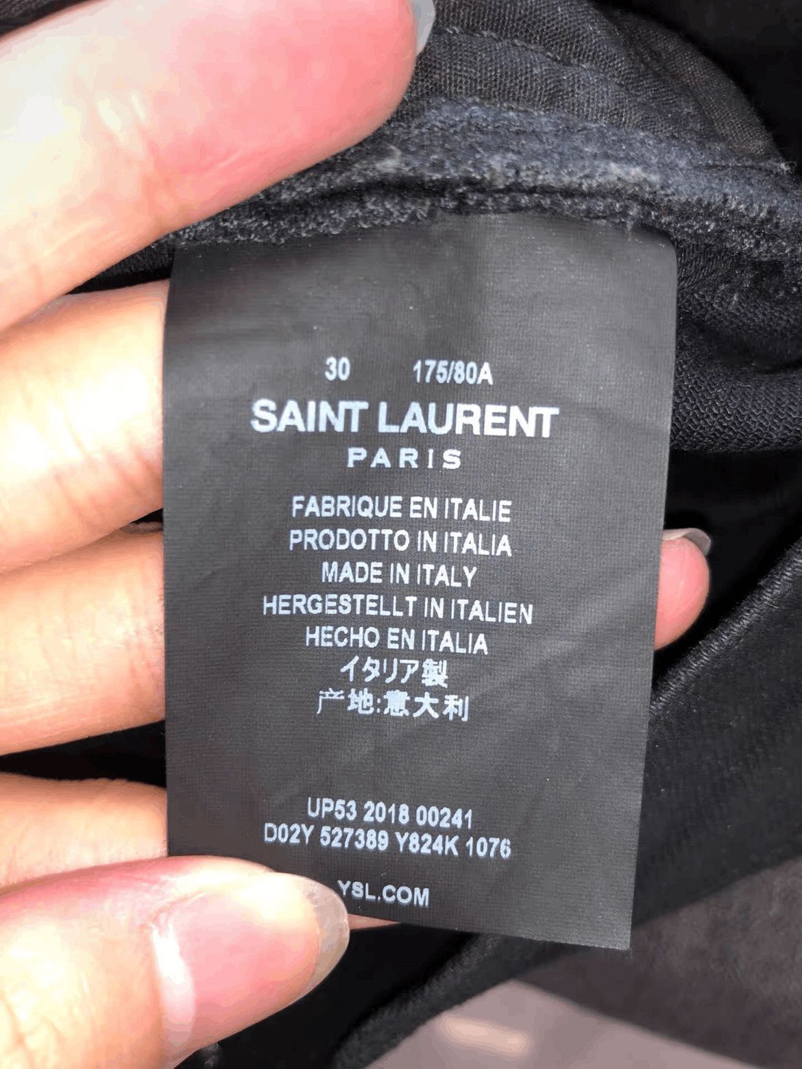 Saint Laurent Paris Saint Laurent Paris 18AW Waxed Denim-2508 Size US 30 / EU 46 - 6 Thumbnail