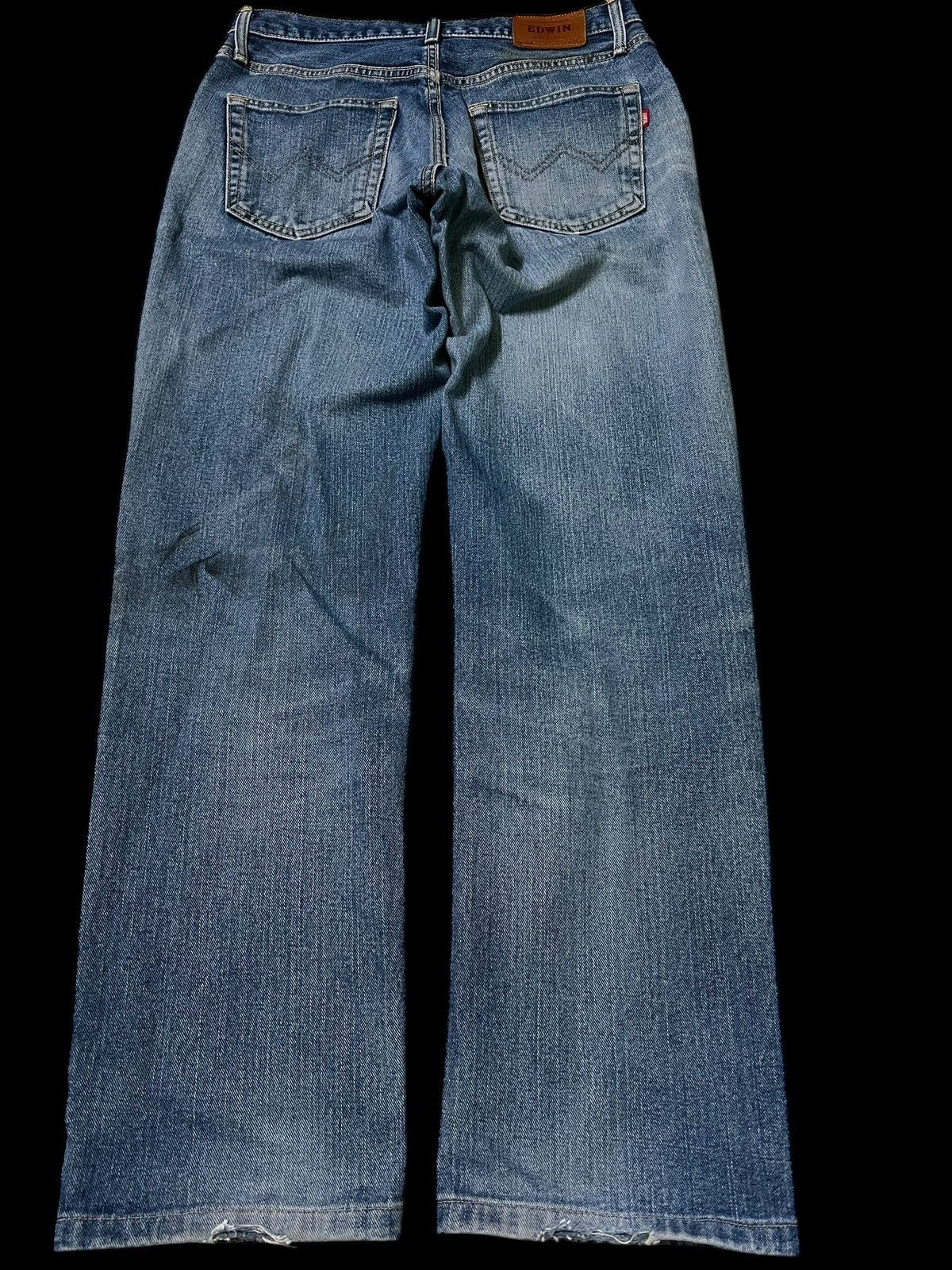 Beauty Beast × Edwin 💥Baggy💥Vintage Edwin Made In Japan Distress Jean Size US 30 / EU 46 - 2 Thumbnail