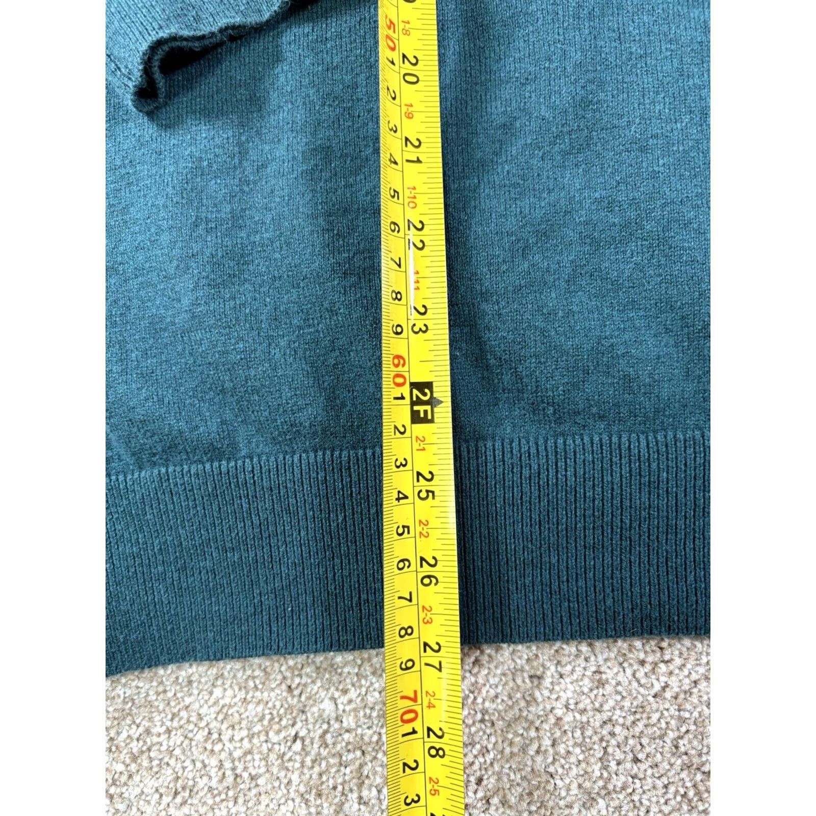 Vintage LL BEAN Sweater Long Sleeve 1/4 Zip Pullover Men’s XL Regular Green Cotton Cashmere Knit Shirt Size US XL / EU 56 / 4 - 5 Thumbnail