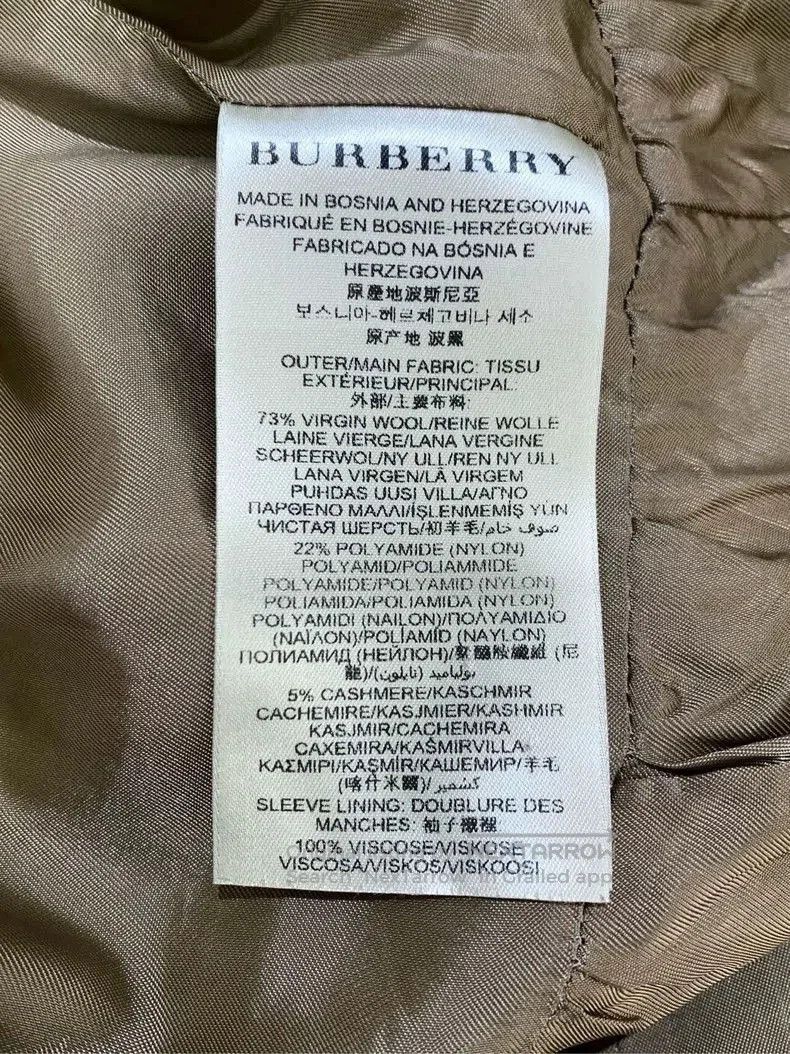 Burberry Burberry Women's Wool Blend Trench Coat. Size US S / EU 44-46 / 1 - 6 Thumbnail