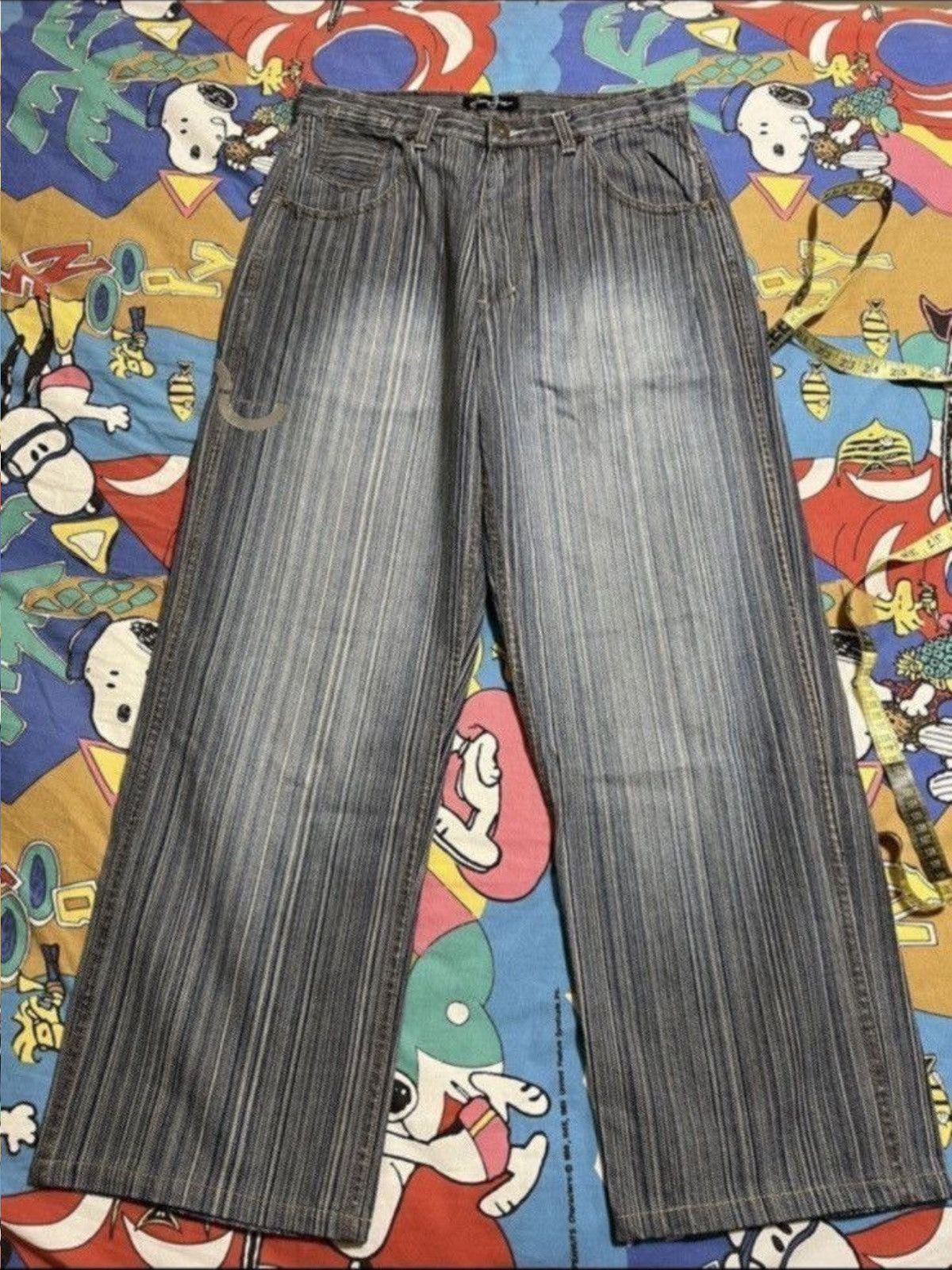 Sean John ***FINAL DROP***RARE 00s SEAN JOHN HICKORY STRIPE DENIM 32 Size US 32 / EU 48 - 2 Thumbnail