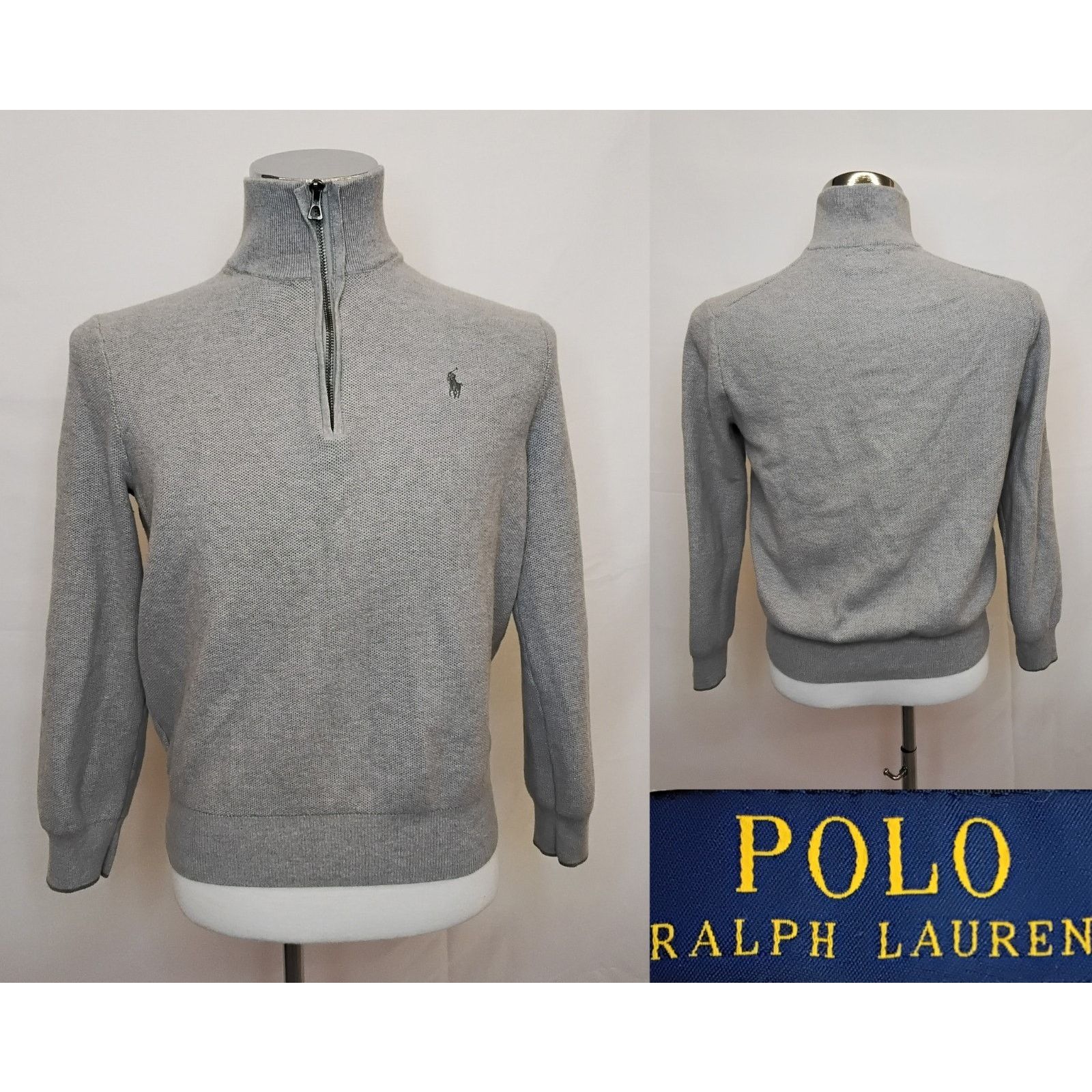 Polo Ralph Lauren Polo Ralph Lauren 1/4 Zip Men's L Gray Pima Cotton Waffle Size US L / EU 52-54 / 3 - 1 Thumbnail