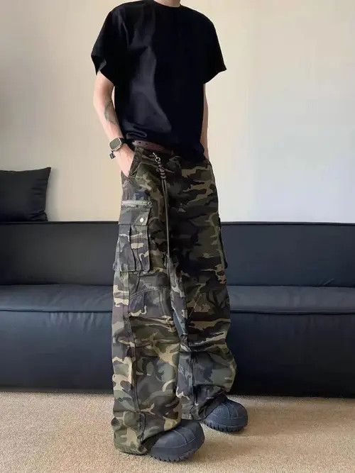 Jean Minako x Arisa Camo Baggy Cargo Pants Size US 33 - 1 Thumbnail
