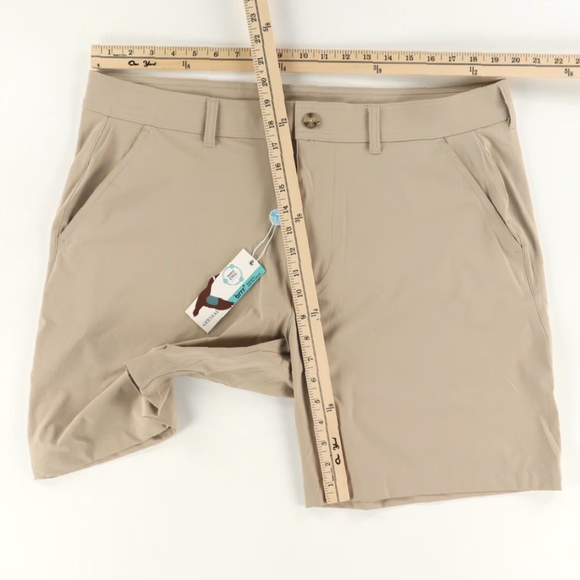 Vintage Genteal High Stretch Brrr Bunker Nylon Golf Shorts Khaki Men's 38 Size US 38 / EU 54 - 3 Thumbnail