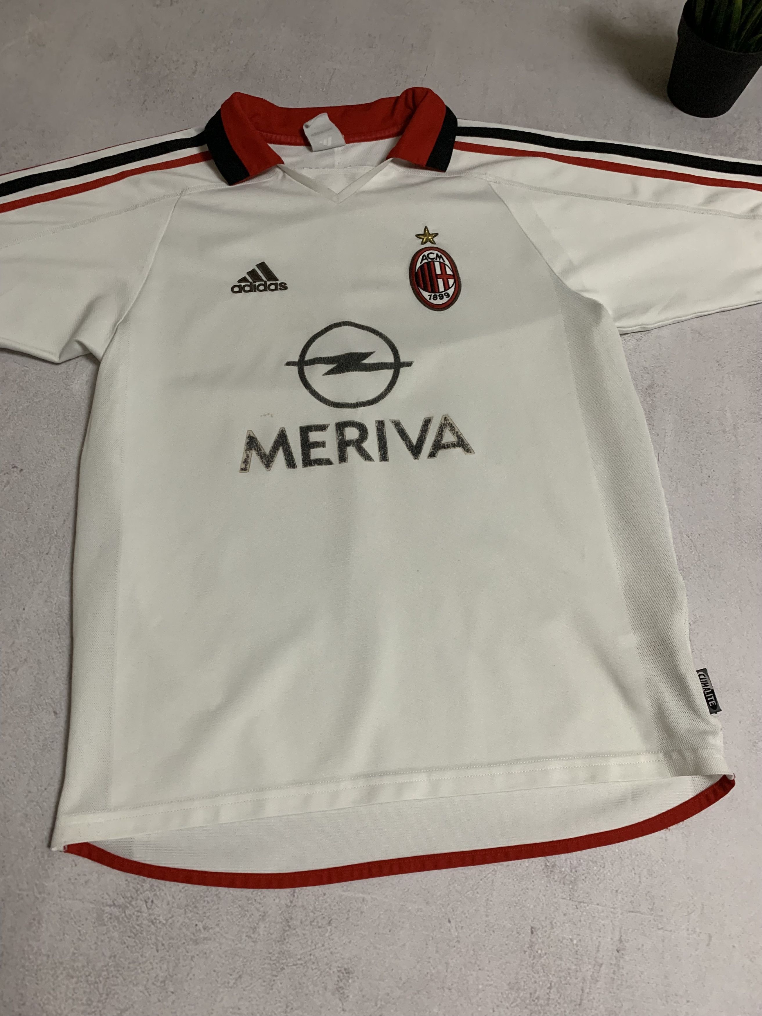 Adidas × Vintage Vintage Adidas Milan Jersey T Shirt 2003 Meriva Blockcore Size US S / EU 44-46 / 1 - 7 Thumbnail