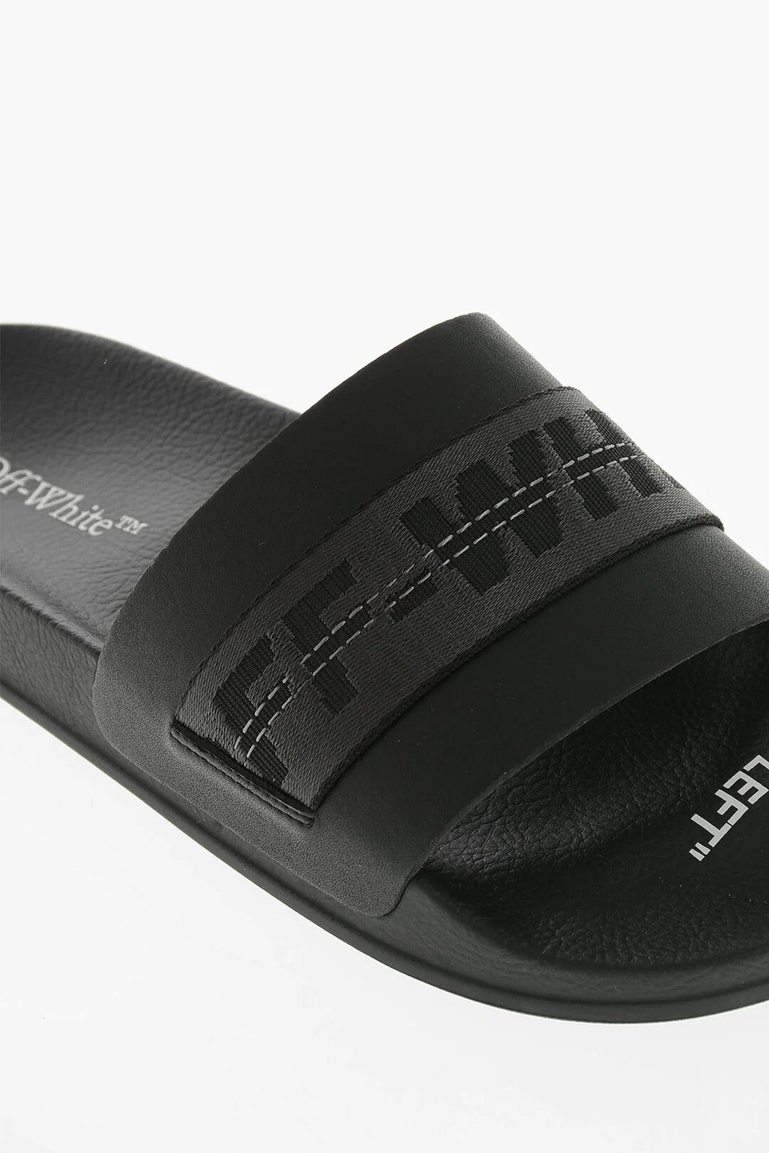 Off-White og1mm0426 Solid-Color Slides in Black Size US 15 / EU 48 - 4 Thumbnail