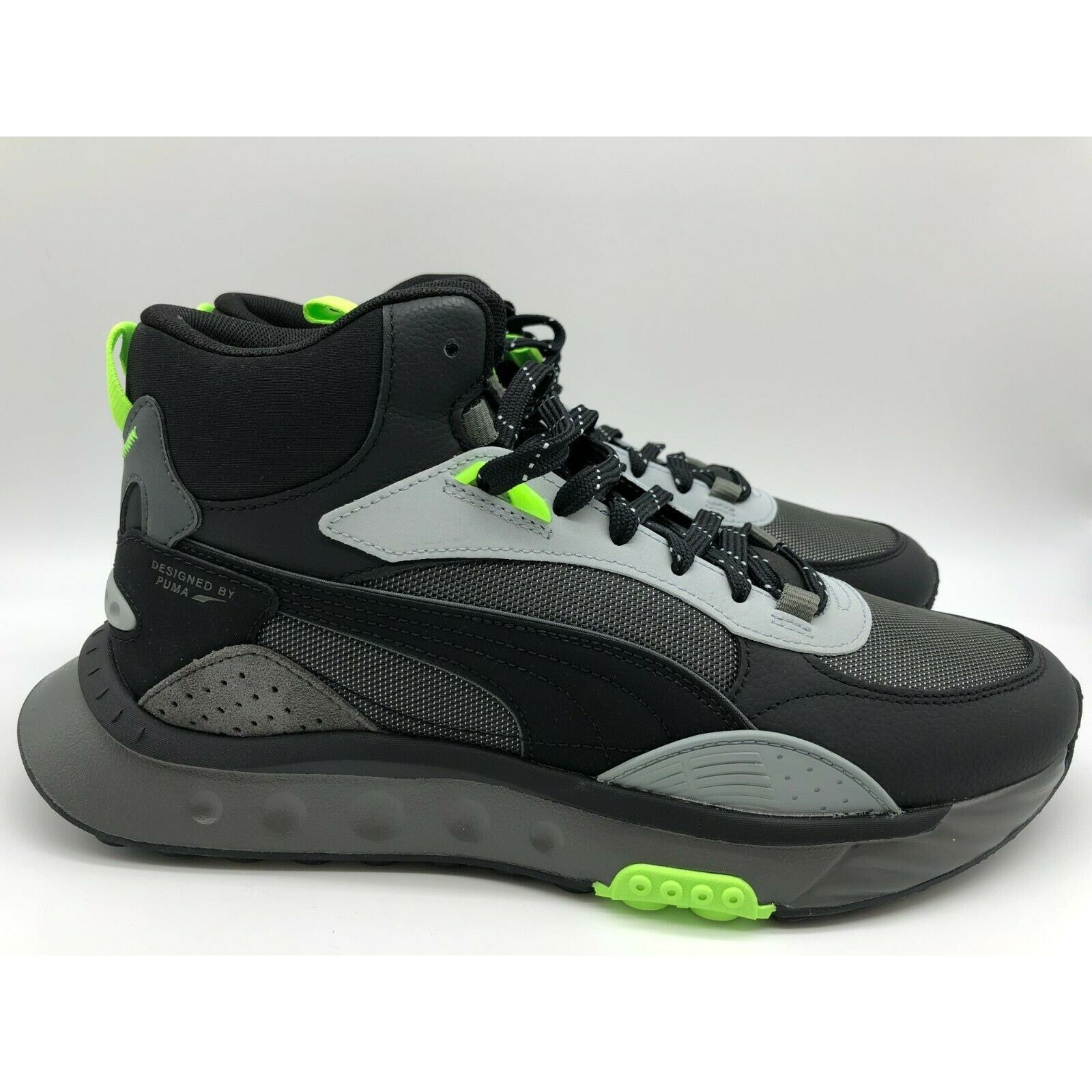 Puma Puma Wild Rider Mid WS Black/Grey 381598-01 Men’s Size 9.5 Size US 9.5 / EU 42-43 - 2 Thumbnail
