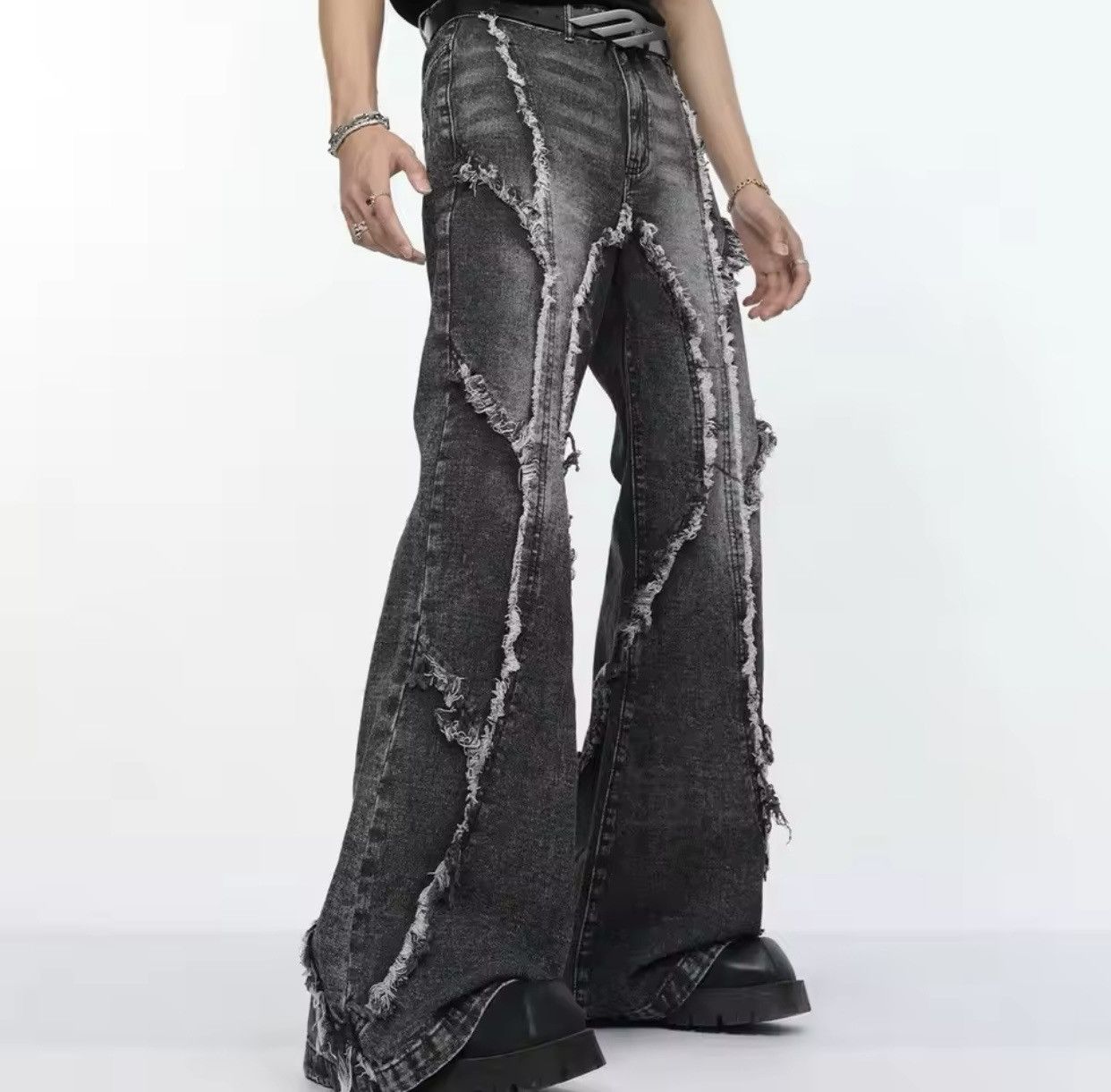Jean × Vintage American high street trendy straight leg washed jeans Size US 29 - 1 Thumbnail