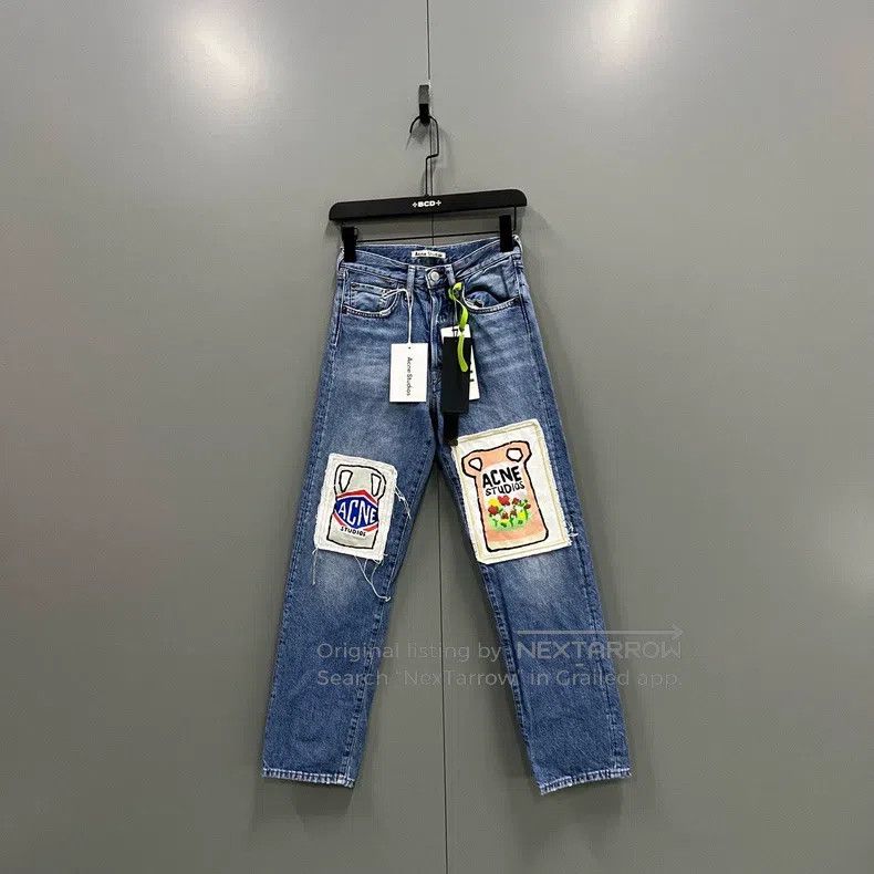 Acne Studios Acne Studios Patchwork Milk Toast Print Denim Pants Size US 32 / EU 48 - 1 Thumbnail