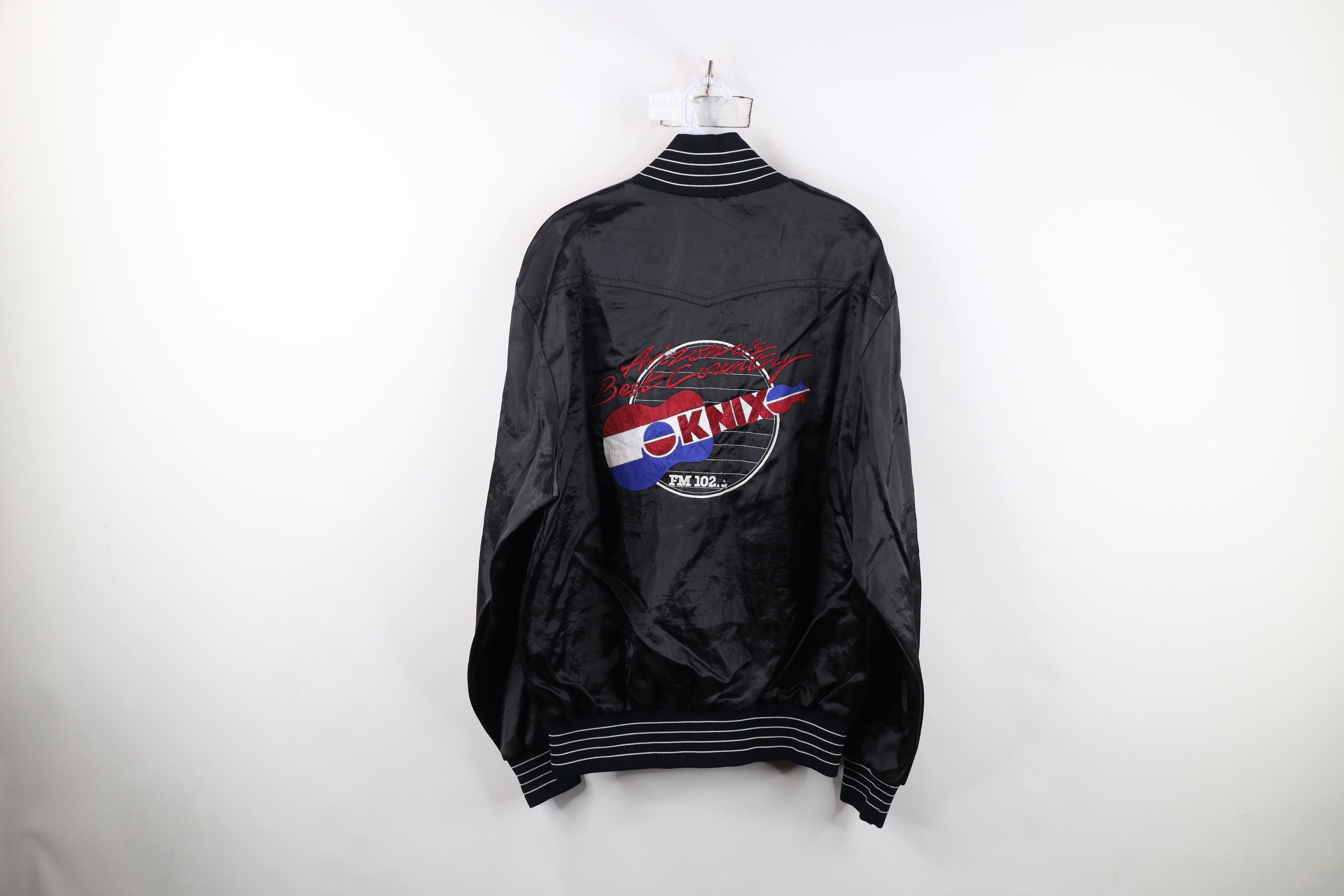 Vintage Vintage 80s 90s Arizona Country Music Radio Satin Jacket USA Size US L / EU 52-54 / 3 - 12 Thumbnail