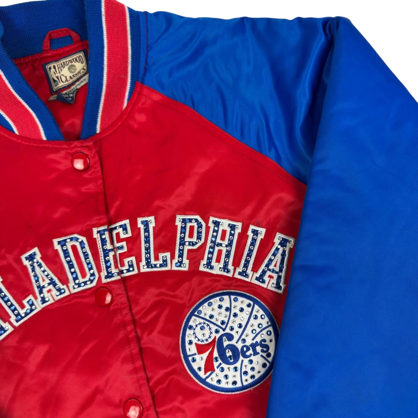 Vintage Hardwood Classics G-lll & Carl Men Philadelphia 76ers Jacket Size US S / EU 44-46 / 1 - 4 Thumbnail