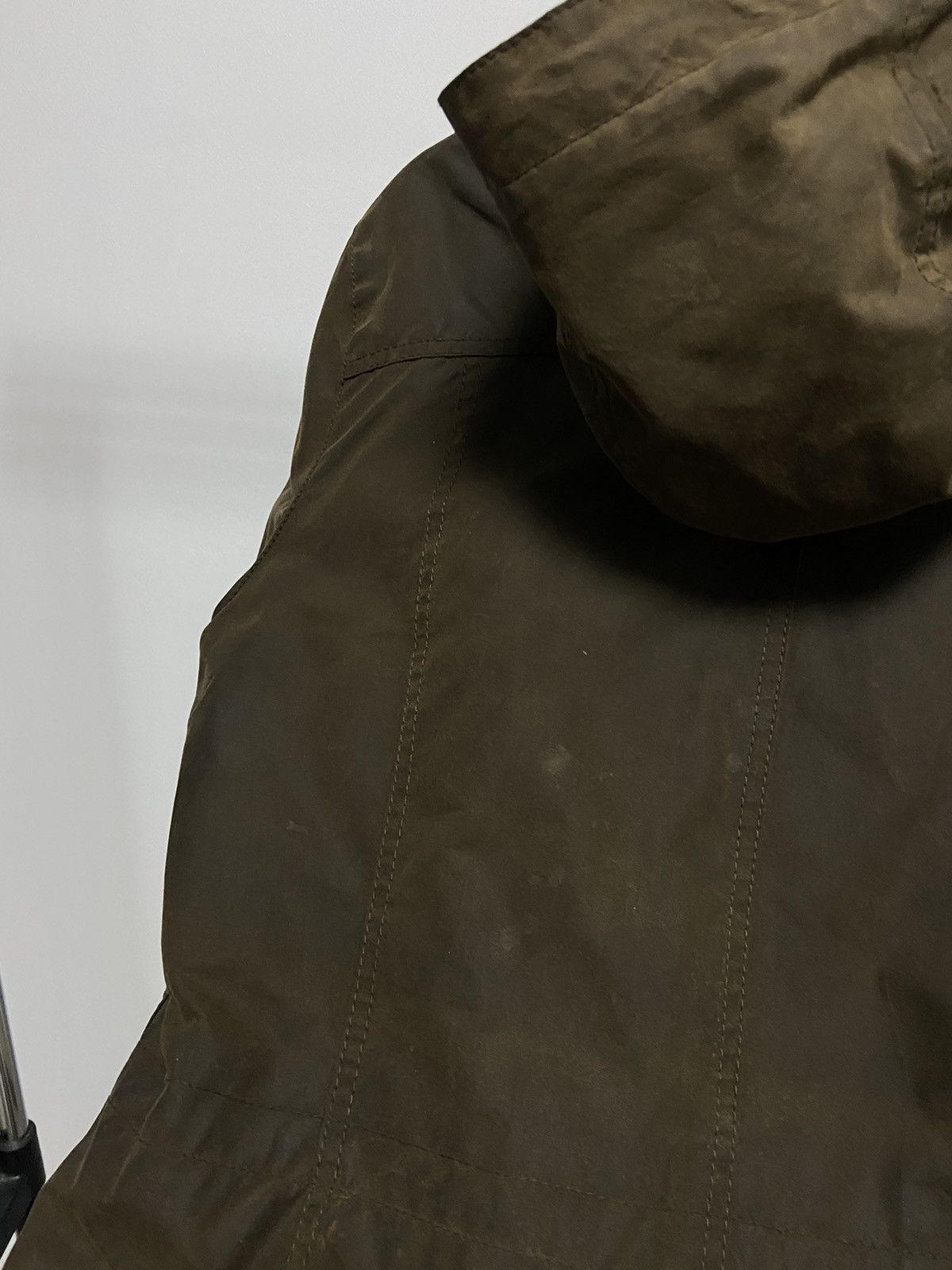 Barbour × Vintage Barbour Jacket small Logo Vintage Avant Garde waxed hooded Size M / US 6-8 / IT 42-44 - 8 Thumbnail