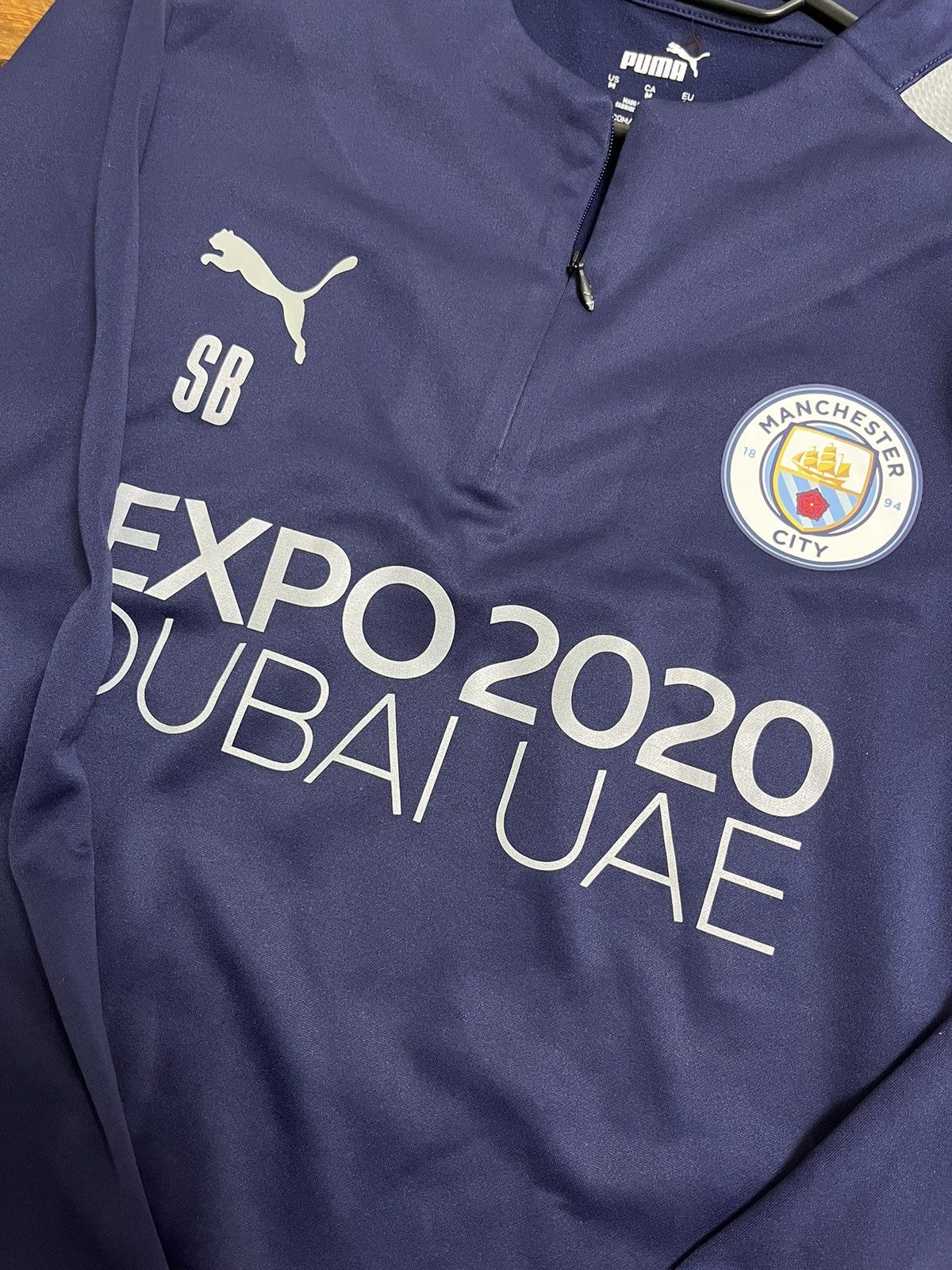 Puma Puma Manchester City 2021 Expo 2020 Dubai 1/4 Zip Training Size US M / EU 48-50 / 2 - 4 Thumbnail