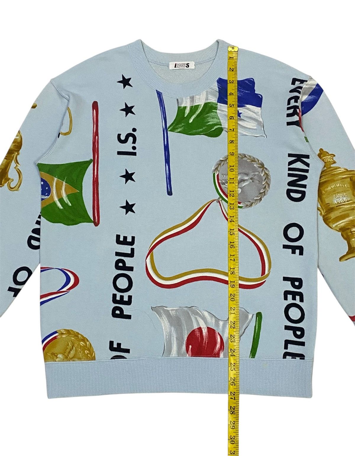 Issey Miyake Rare🔥Vintage Issey Miyake Fullprint Flag Trophy Sweatshirt Size US M / EU 48-50 / 2 - 19 Thumbnail
