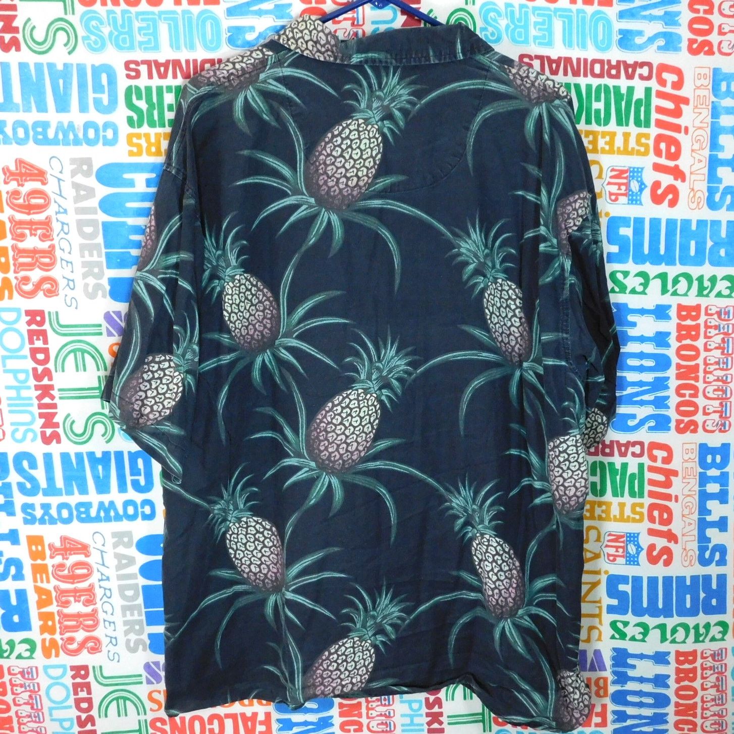 Puritan 90s Puritan All Over Pineapple Print Hawaiian Shirt Size XL Size US XL / EU 56 / 4 - 2 Thumbnail