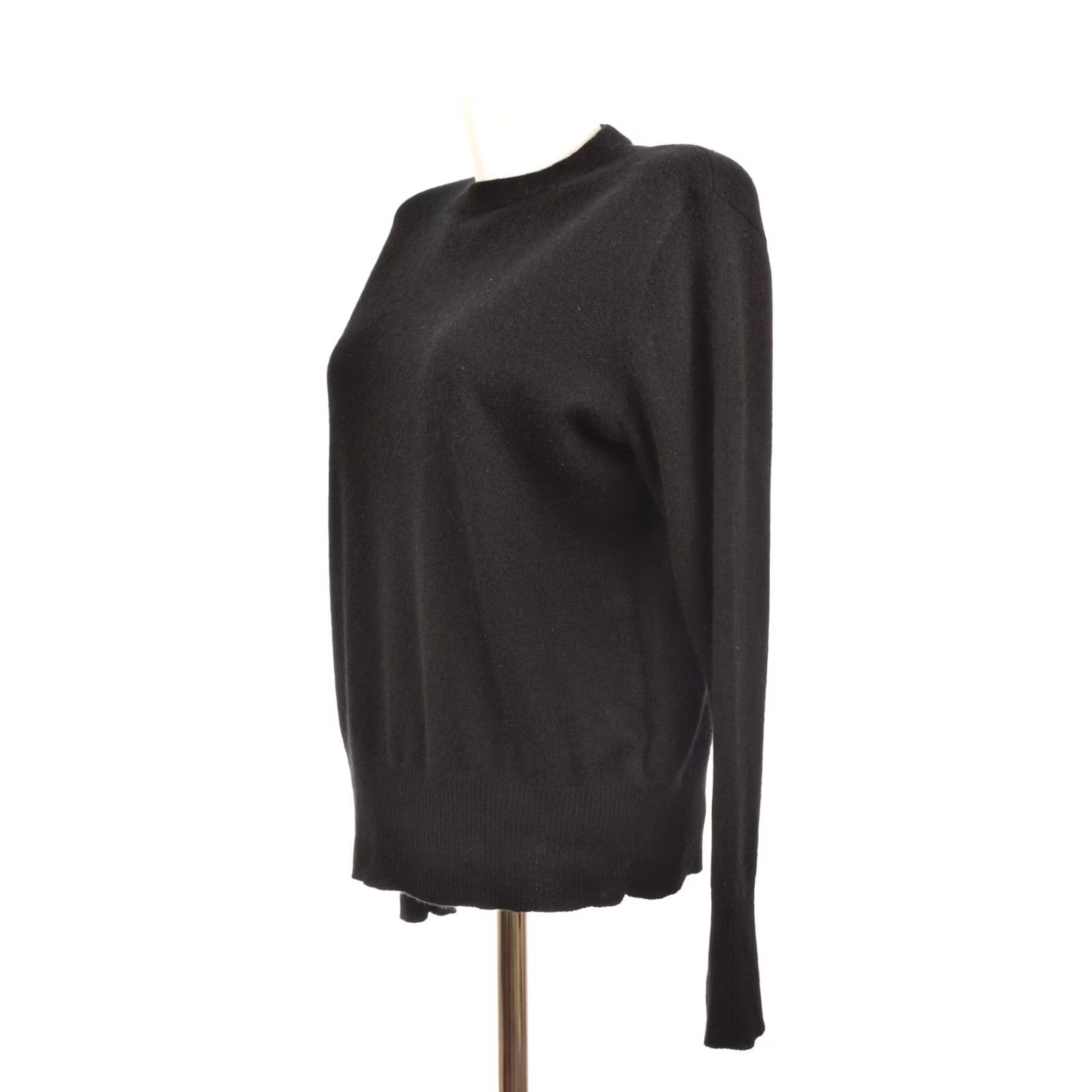Vintage VINTAGE La Redoute Collections Cashmere Crew Neck Jumper Sweater GMS242 Size L Black Womens Pullover Knitwear 100% Cashmere Size L / US 10 / IT 46 - 3 Thumbnail