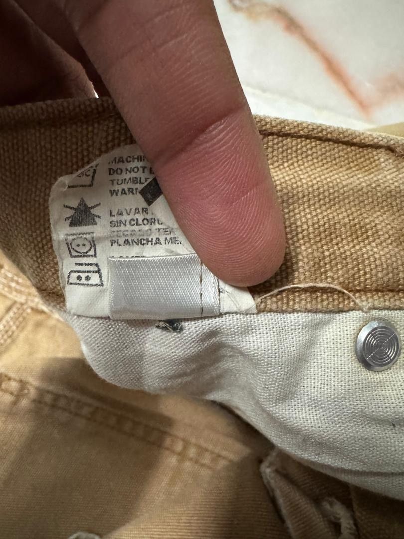 Dickies 💥CRAZY💥VTG DICKIES INSANE THRASHED DUCK WORKWEAR CARPENTER Size US 29 - 11 Thumbnail