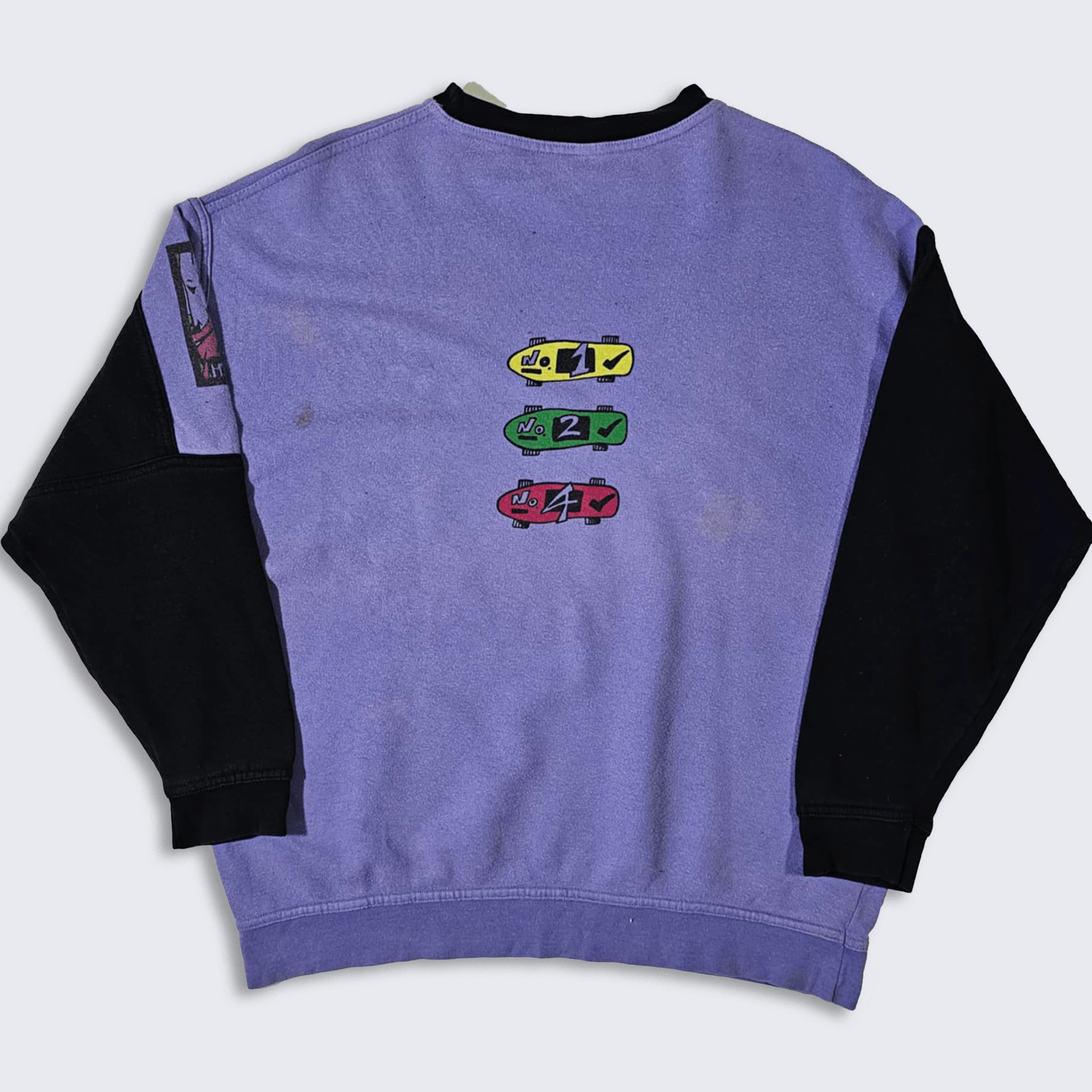 Vintage Basic Skateboard 90s West Germany Skateboarding Sweatshirt Size US L / EU 52-54 / 3 - 2 Thumbnail