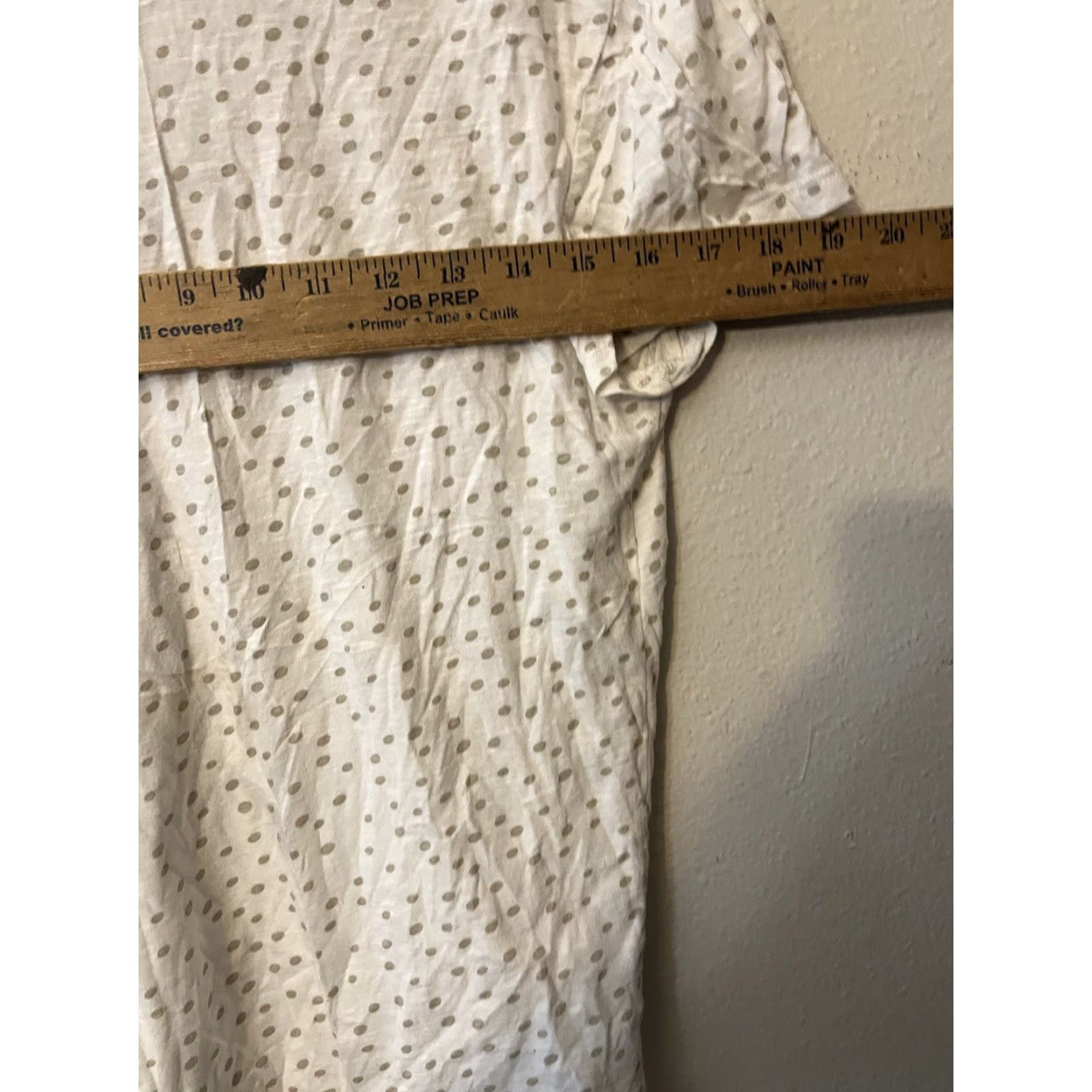 Ann Taylor Ann Taylor Loft Short Sleeve Polka Dot White Blouse Tee Medium Multicolor Womens Size M / US 6-8 / IT 42-44 - 4 Thumbnail