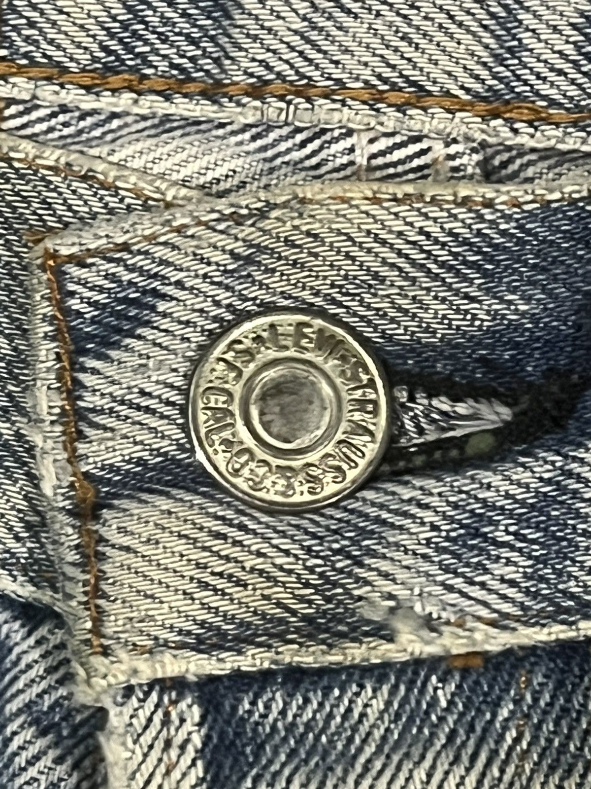 Levi's × Levi's Vintage Clothing × Vintage Vintage 80s Levi’s 501 Button Fly Blue Washed Trashed Jeans Size US 28 / EU 44 - 8 Thumbnail