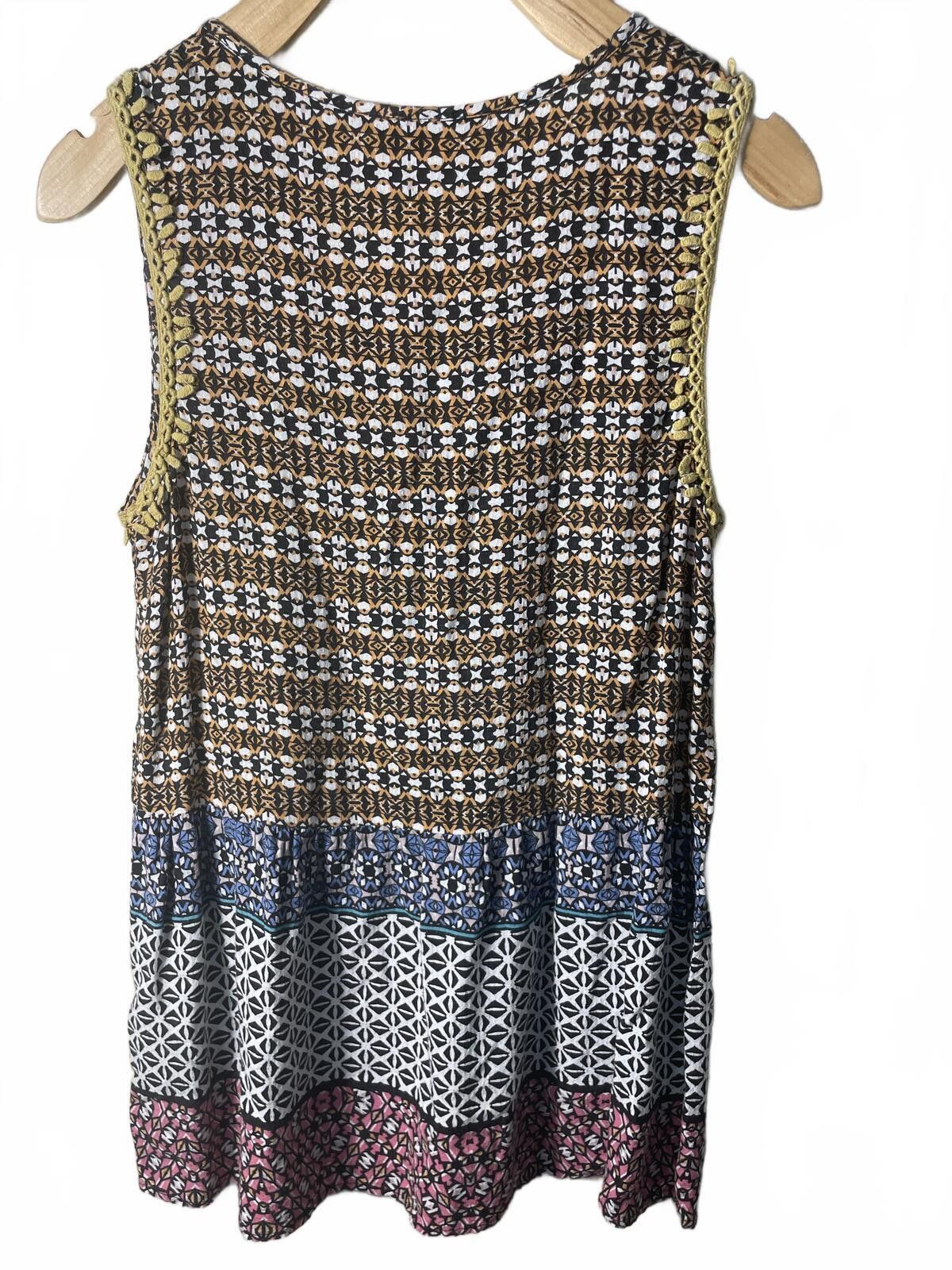 Other Anthropologie Ranna Gill Blouse Tank Top Womens XS Boho EUC Size XS / US 0-2 / IT 36-38 - 4 Thumbnail