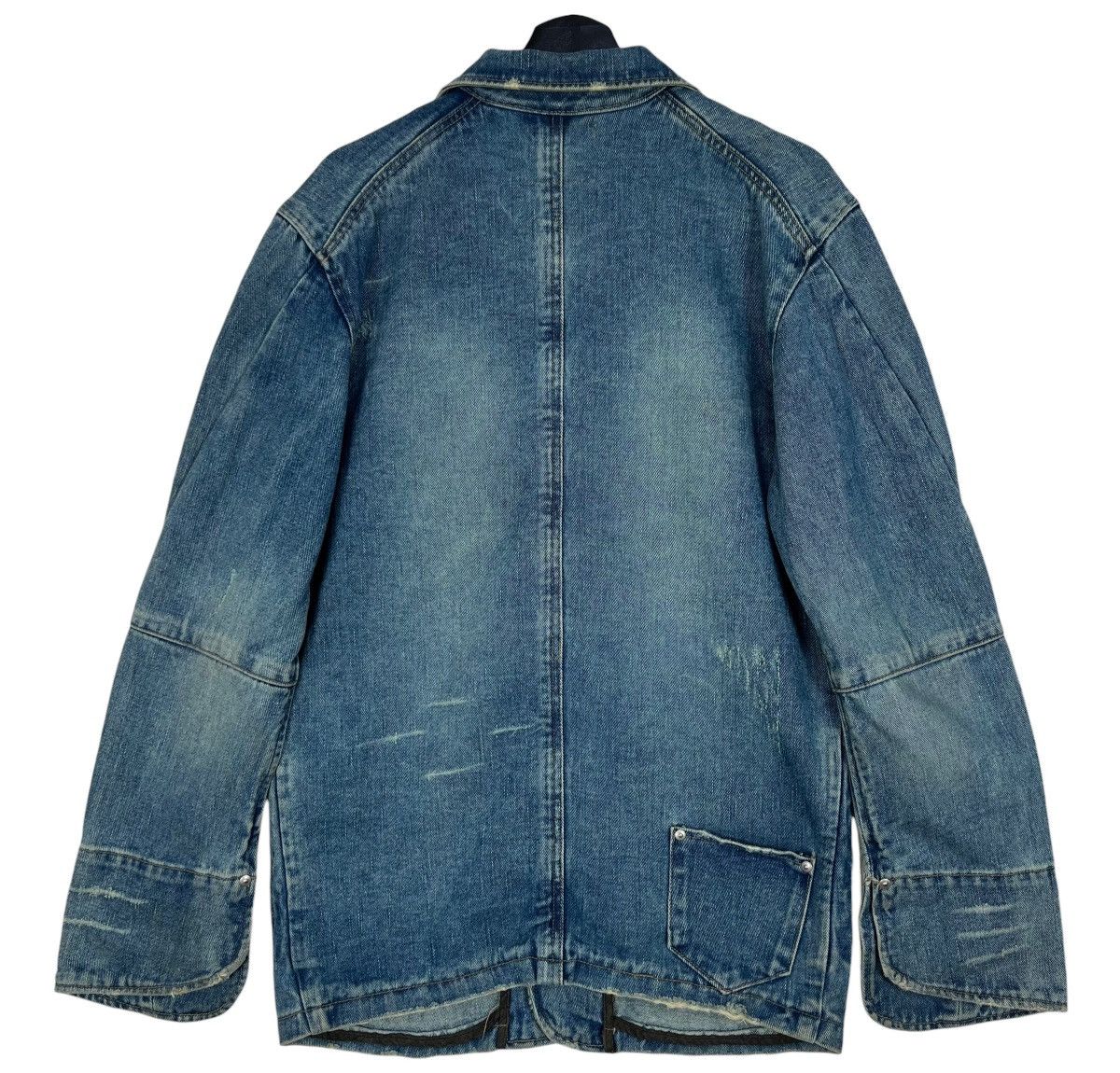 Japanese Brand Vintage Joge Martin Distressed Denim Chore Jacket Size US L / EU 52-54 / 3 - 2 Thumbnail