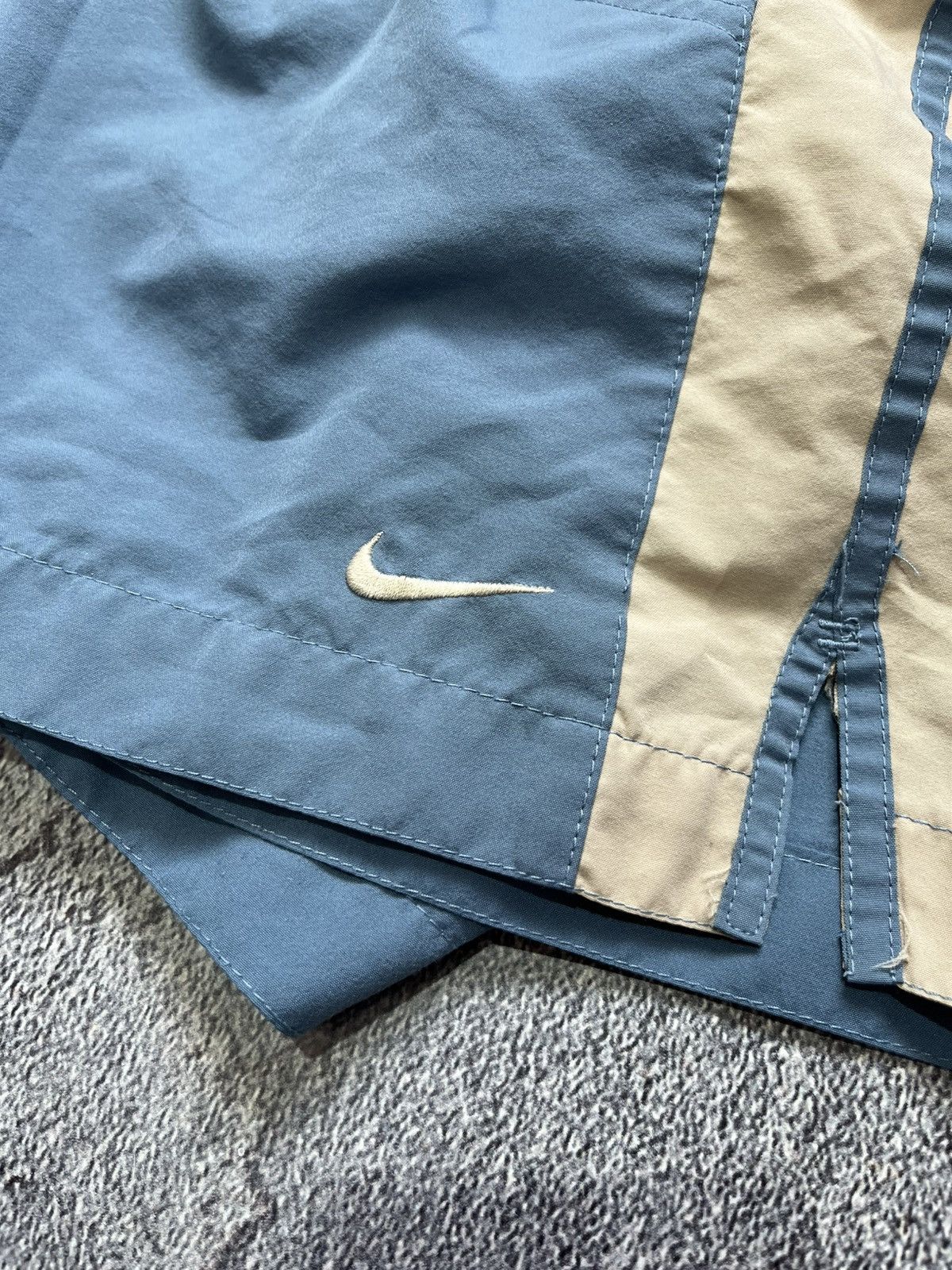 Nike × Vintage VERY RARE NIKE SHORTS VINTAGE DRILL SWOOSH Y2K 90s HYPE SURF Size US 30 / EU 46 - 4 Thumbnail