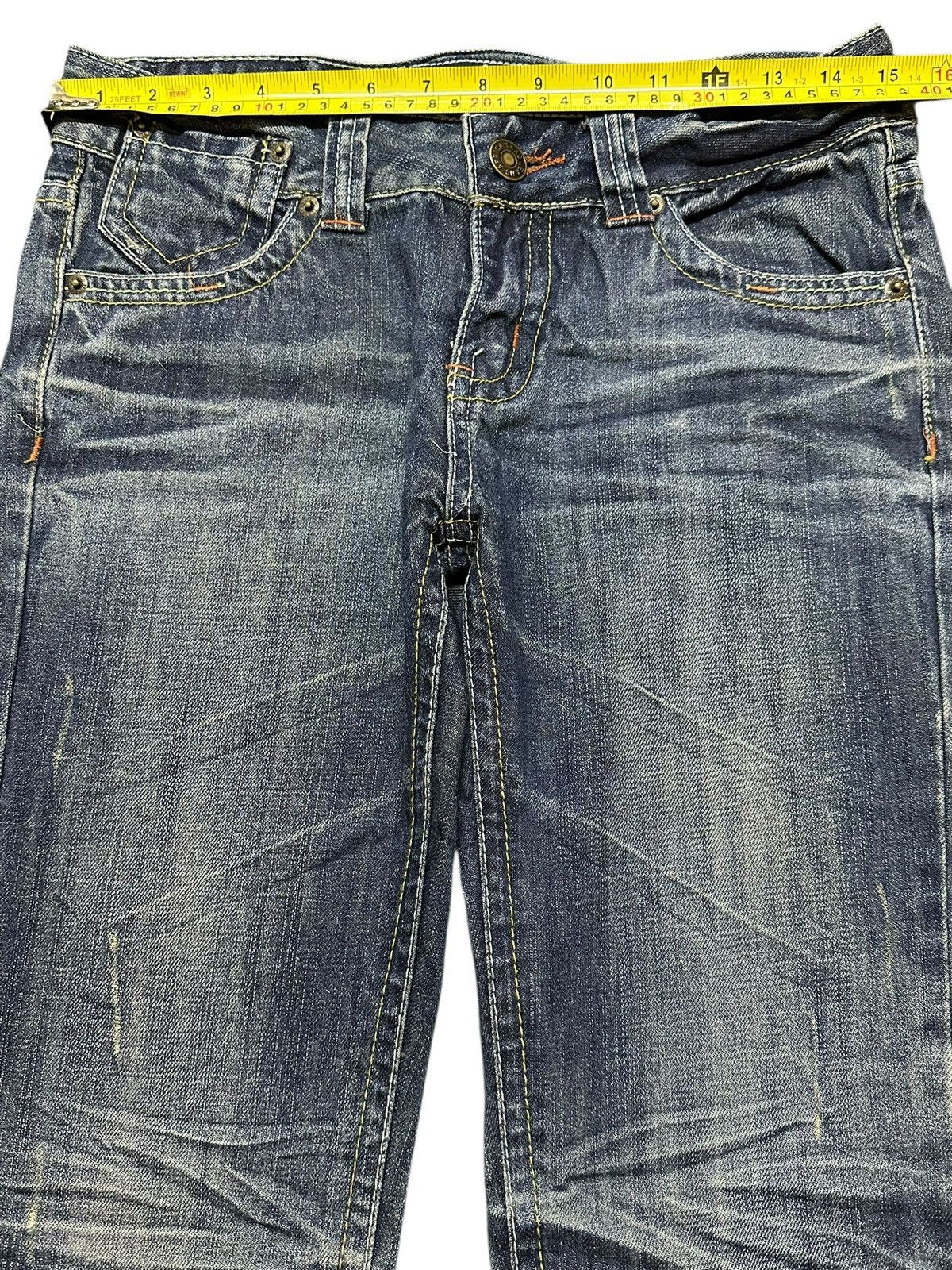 Japanese Brand Vintage Japanese Brand Blue Faded Wash Bootcut Style Jeans Size US 30 / EU 46 - 10 Thumbnail