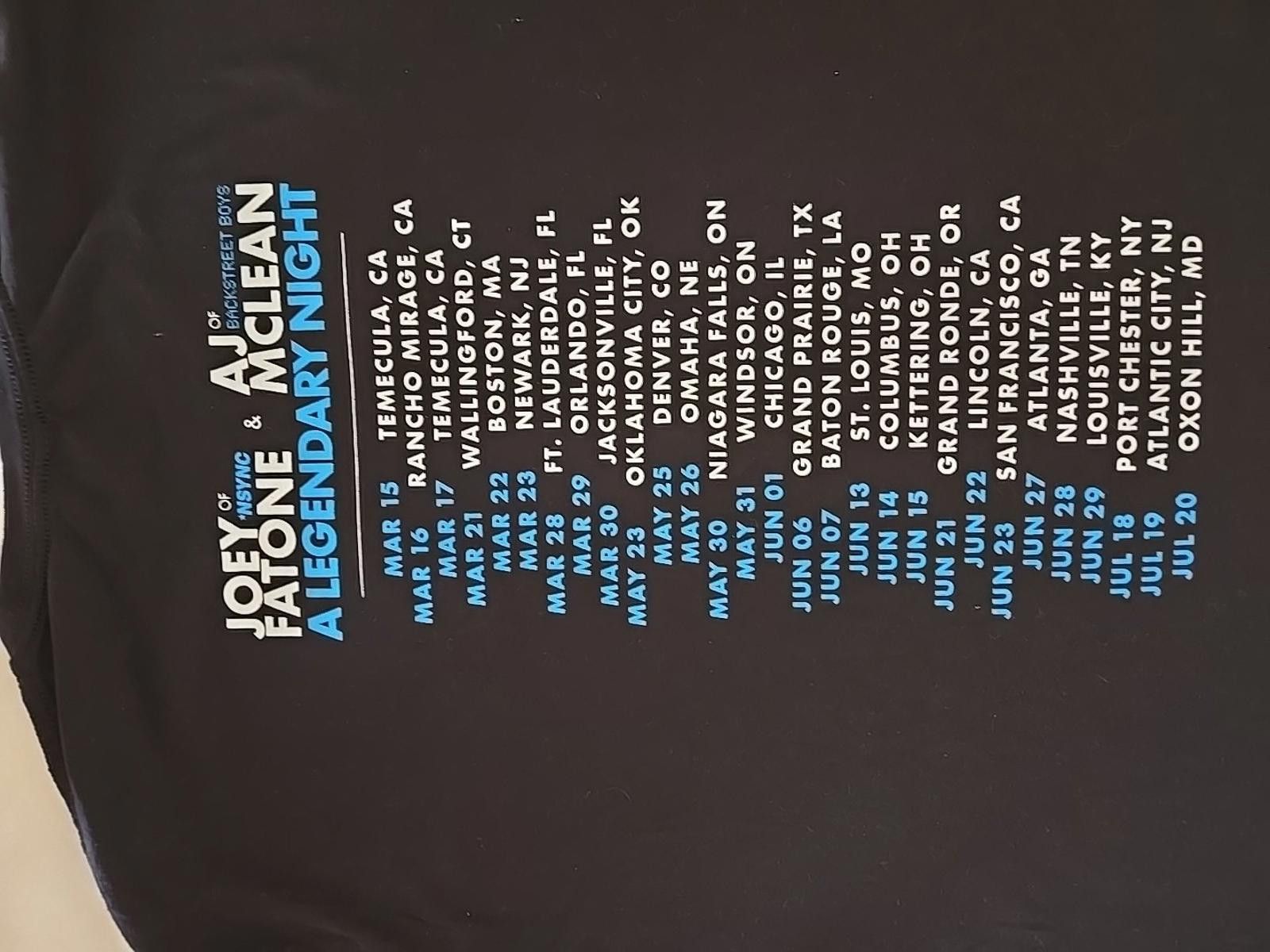 Next Level Apparel Joey Fatone NSYNC & AJ Mclean BACKSTREET BOYS T Shirt XL Size US XL / EU 56 / 4 - 6 Thumbnail