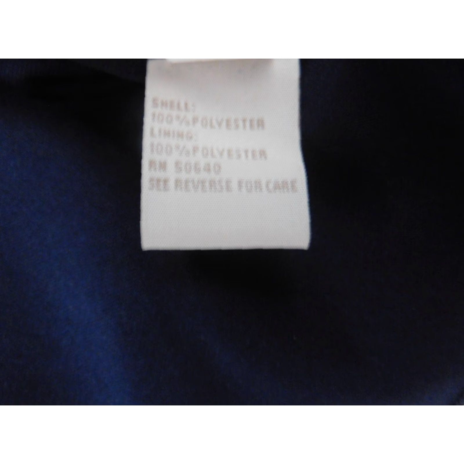 Vintage Jonathan Martin Womens Dress 8 Midi A-Line Ruffles Blue Dot Sleeveless Crew Neck Zip 90s Fall Size M / US 6-8 / IT 42-44 - 7 Thumbnail