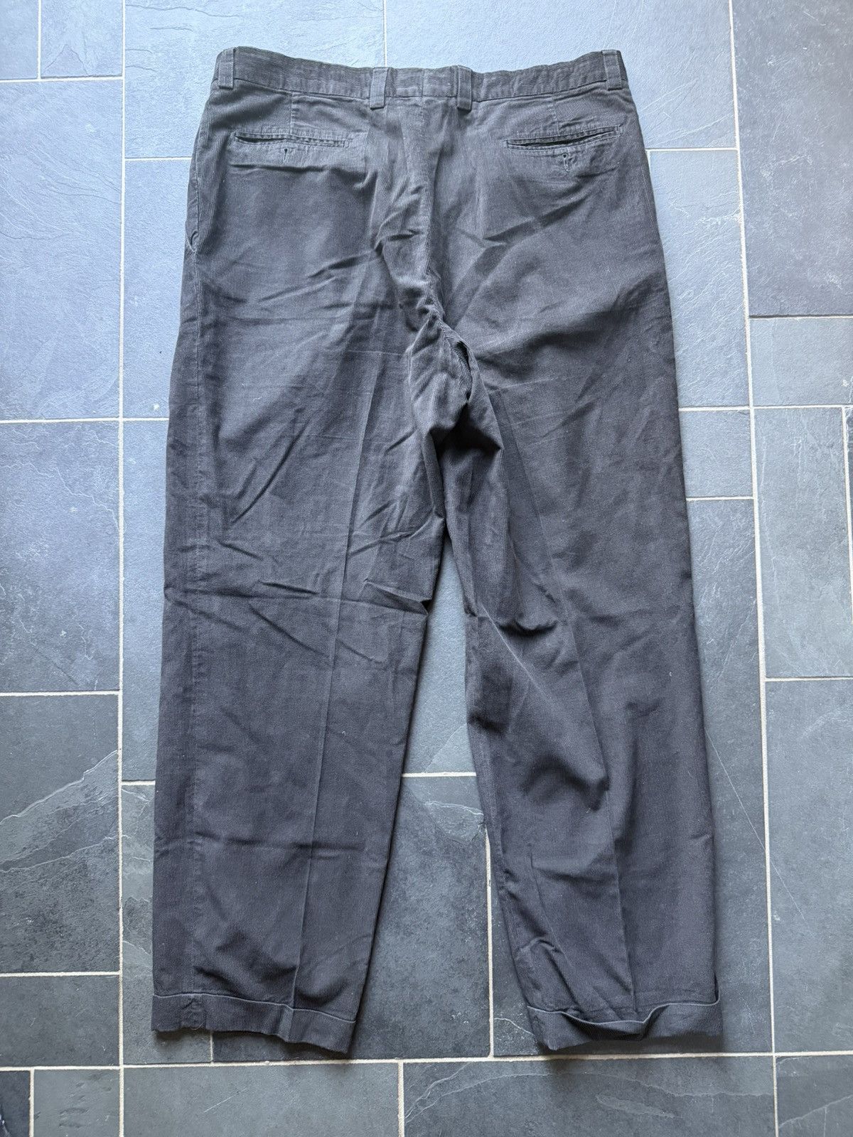 Ermenegildo Zegna Vintage Black Corduroy Zegna Trousers Size US 36 / EU 52 - 4 Thumbnail
