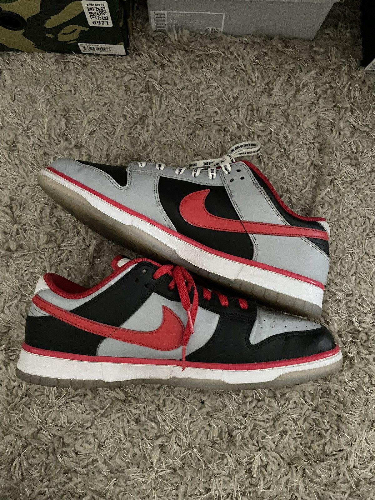 Nike Nike Dunk Low x Clark Atlanta University Panthers Size US 12.5 / EU 45-46 - 3 Thumbnail