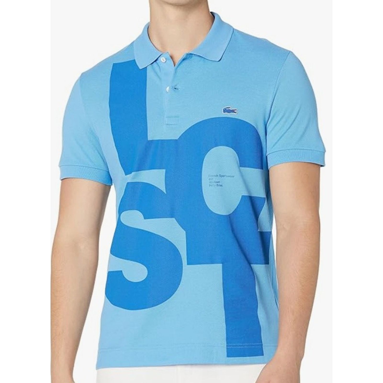 Lacoste Lacoste Men's Regular Contrast Lettering Petit Pique Polo M Size US M / EU 48-50 / 2 - 1 Thumbnail