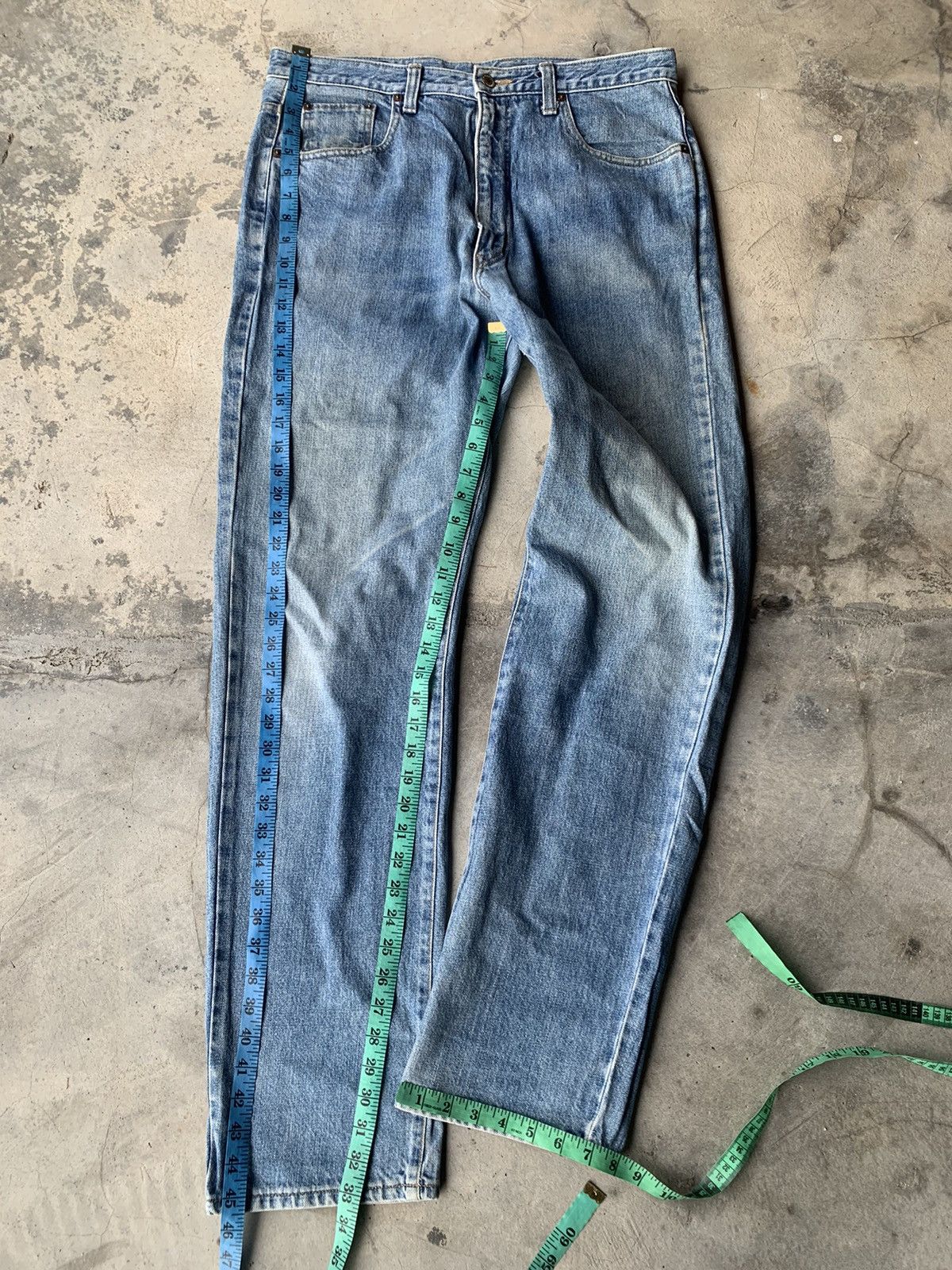 Blue Blue Japan VINTAGE BLUE WAY JEAN JAPAN 🇯🇵🇯🇵. Size US 35 - 3 Thumbnail