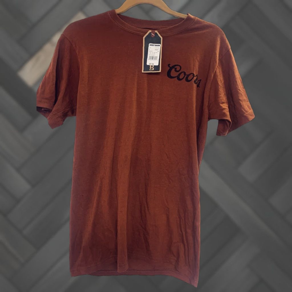 Vintage Coors Light Shirt Men Brown Short Sleeve Crew Neck Logo T-Shirt Small Nwt Size US S / EU 44-46 / 1 - 1 Thumbnail